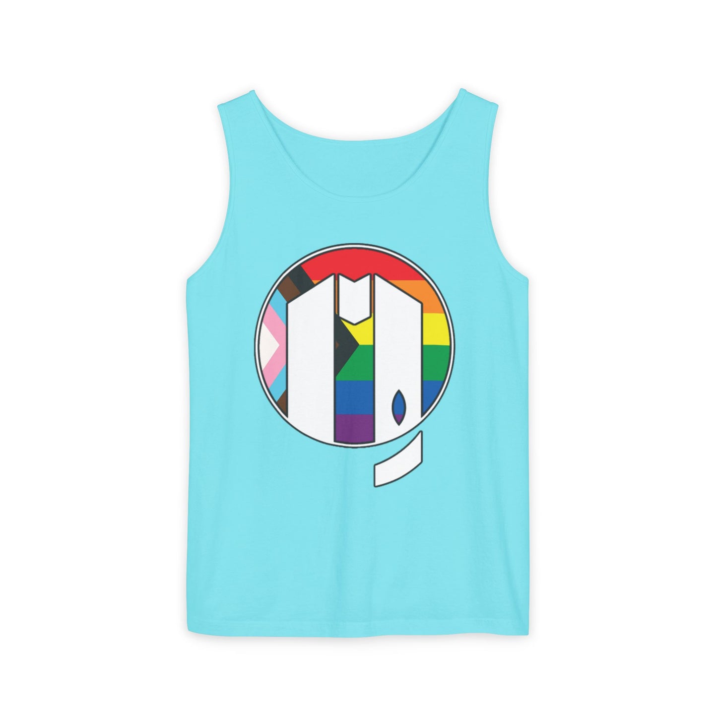 UUMA Rainbow Logo Unisex Garment-Dyed Tank Top