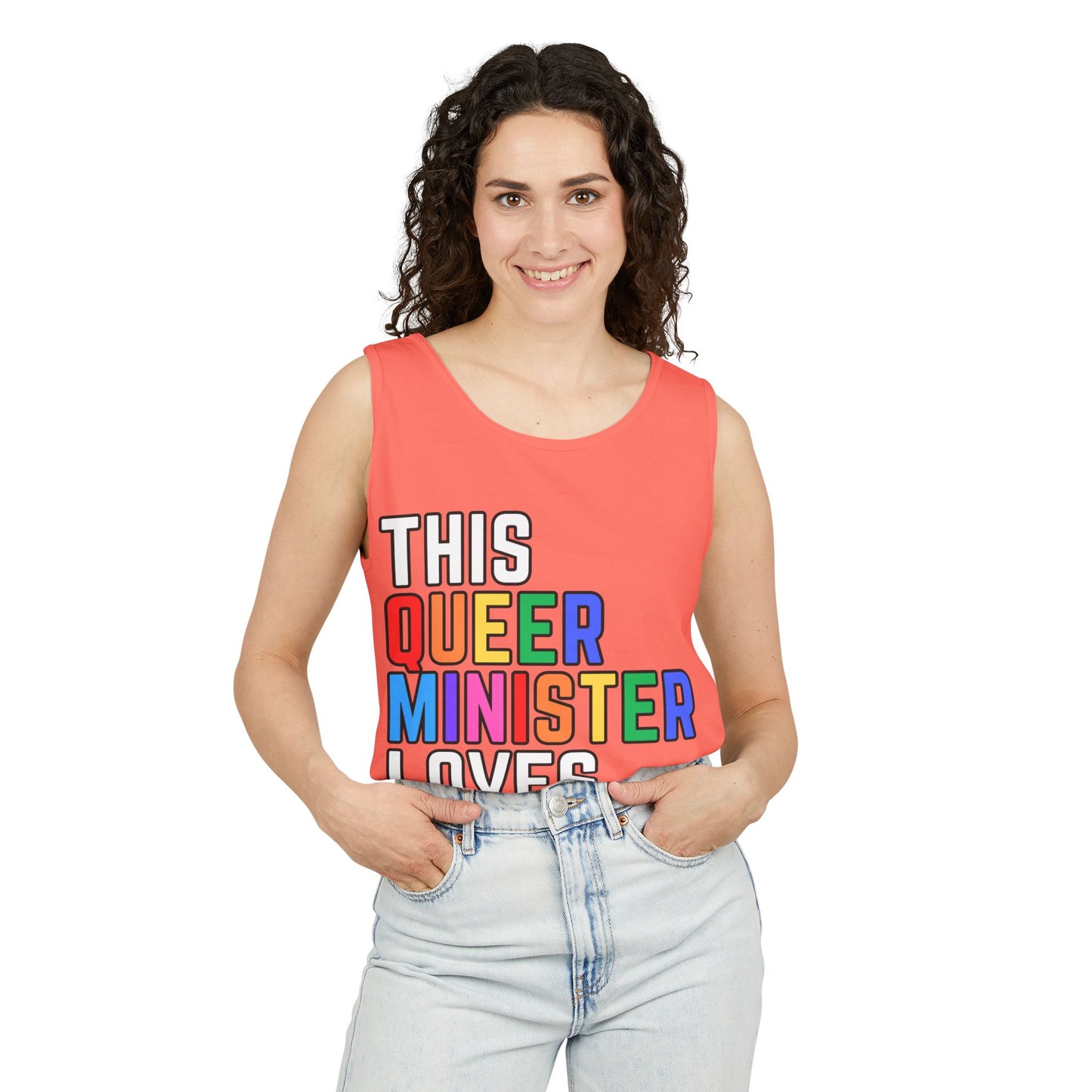This Queer Minister Loves You Tank Top