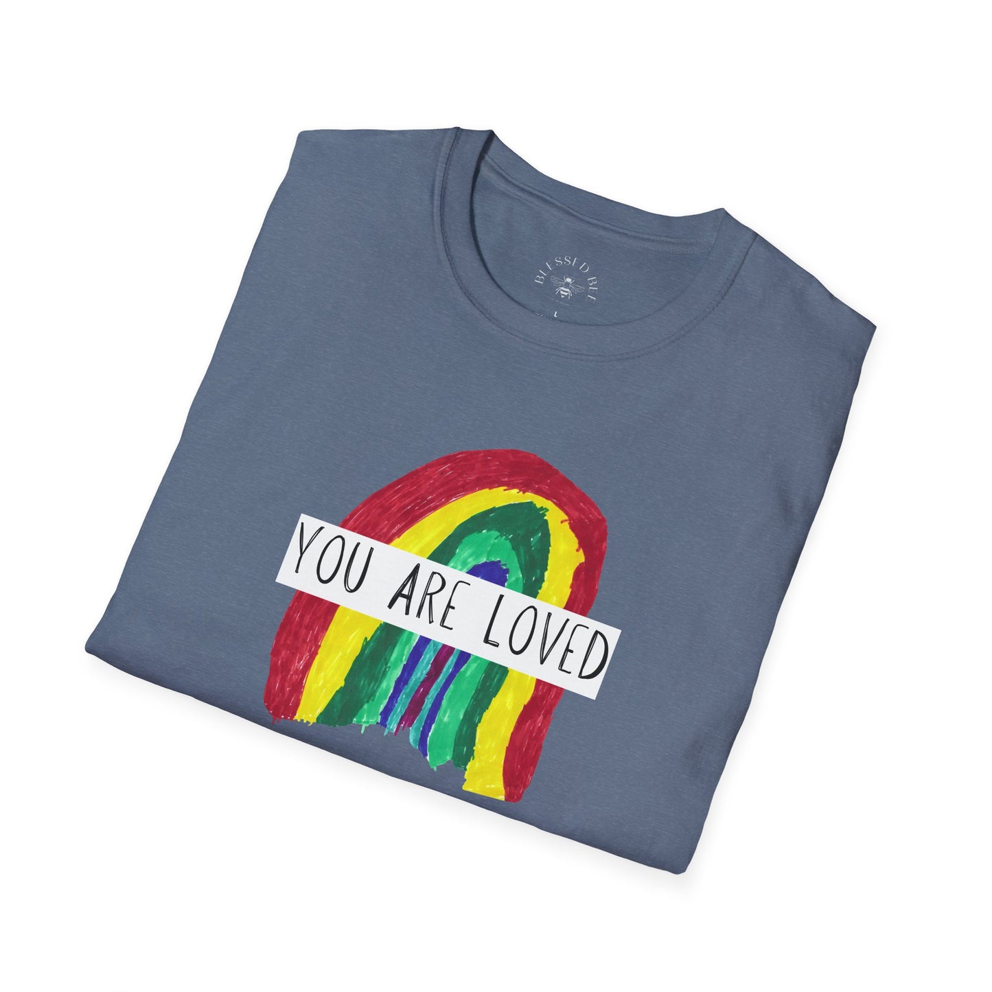 Designed by Henry - You Are Loved Rainbow T-Shirt - Adult