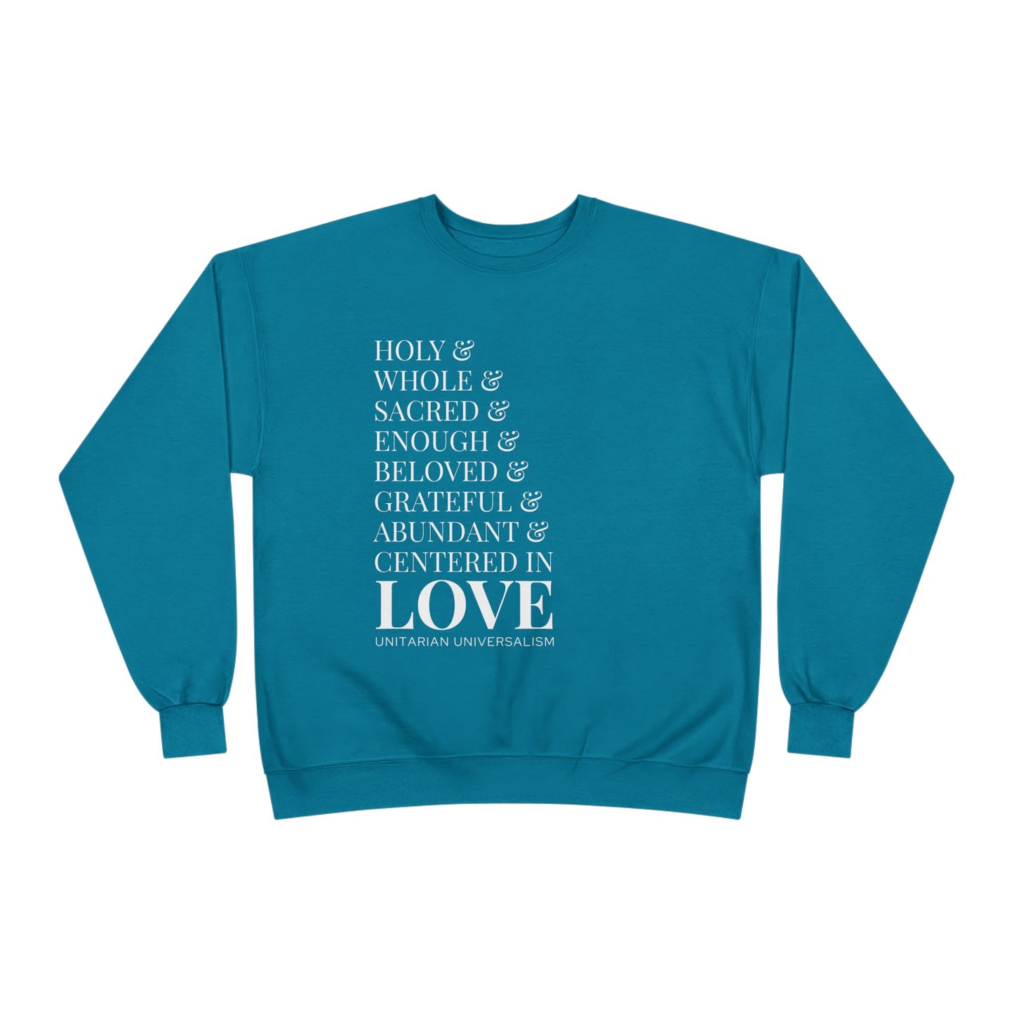 Centered in Love Unisex EcoSmart® Crewneck Sweatshirt