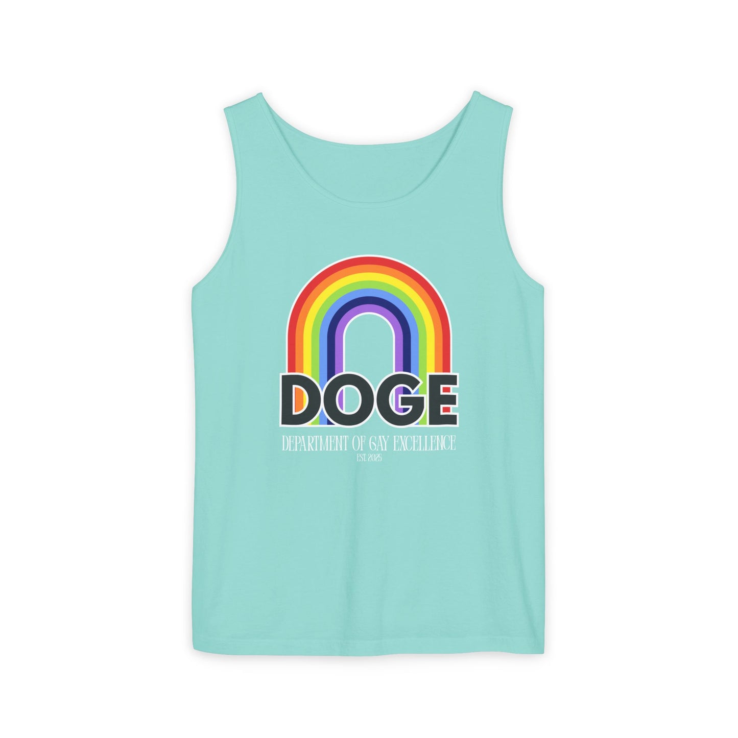 Dept. of Gay Excellence Unisex Garment-Dyed Tank Top