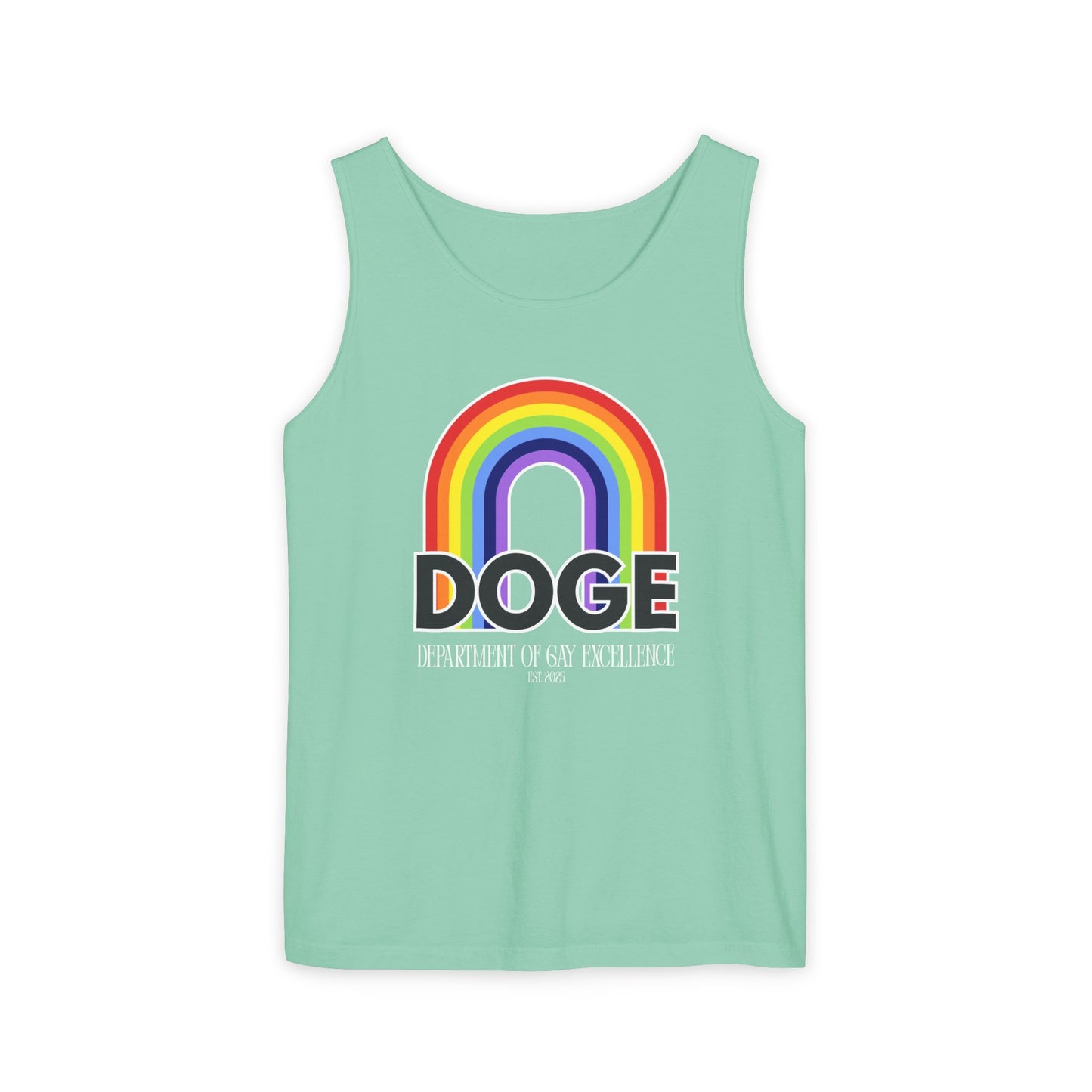Dept. of Gay Excellence Unisex Garment-Dyed Tank Top
