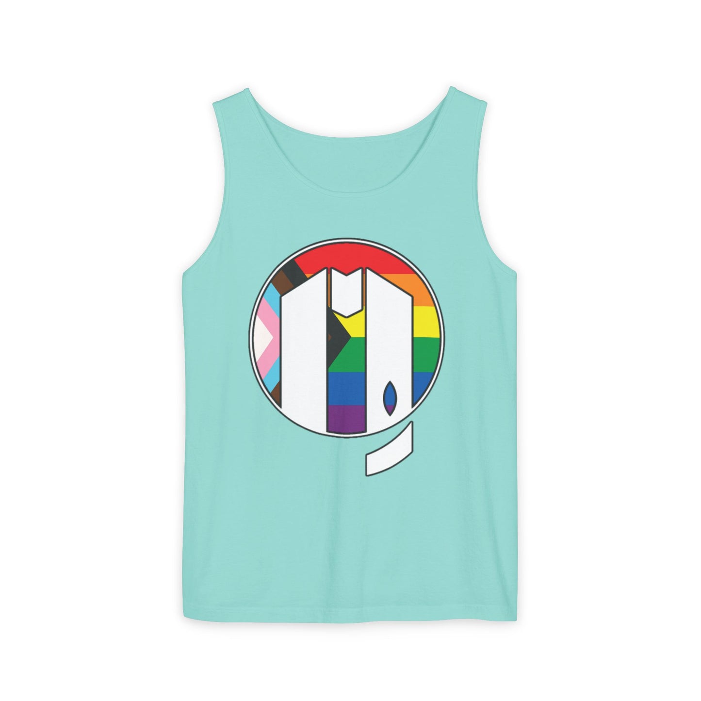 UUMA Rainbow Logo Unisex Garment-Dyed Tank Top