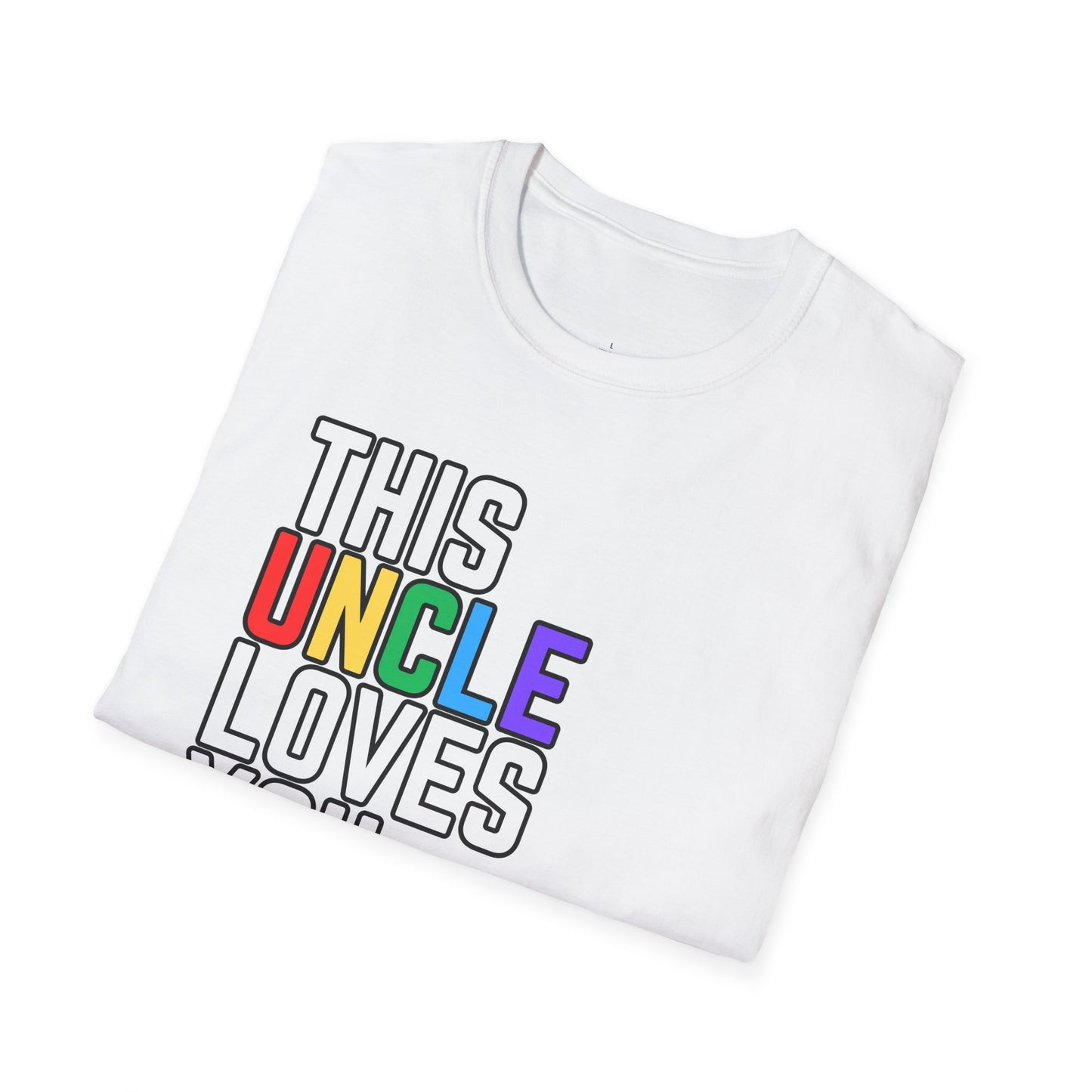 This Uncle Loves You Rainbow Pride Shirt