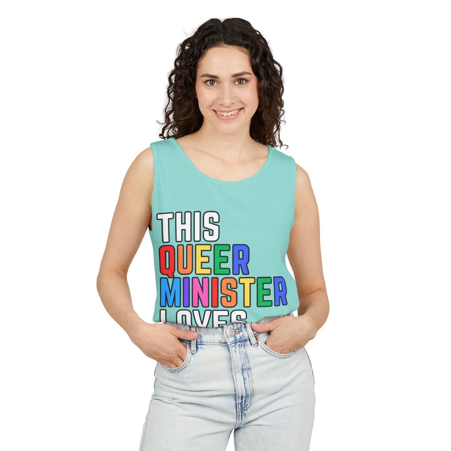 This Queer Minister Loves You Tank Top