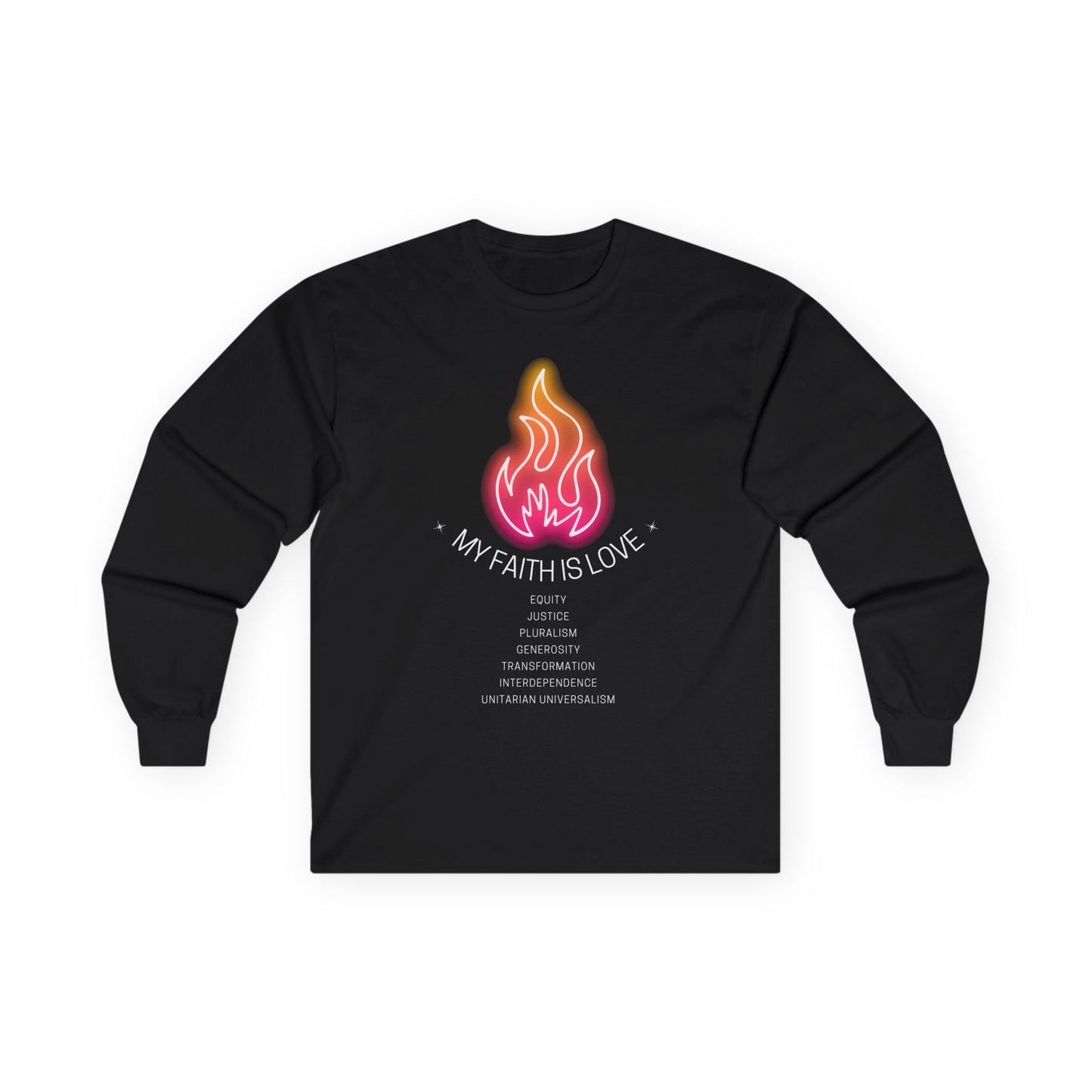 My Faith is Love UU Chalice Unisex Ultra Cotton Long Sleeve Tee