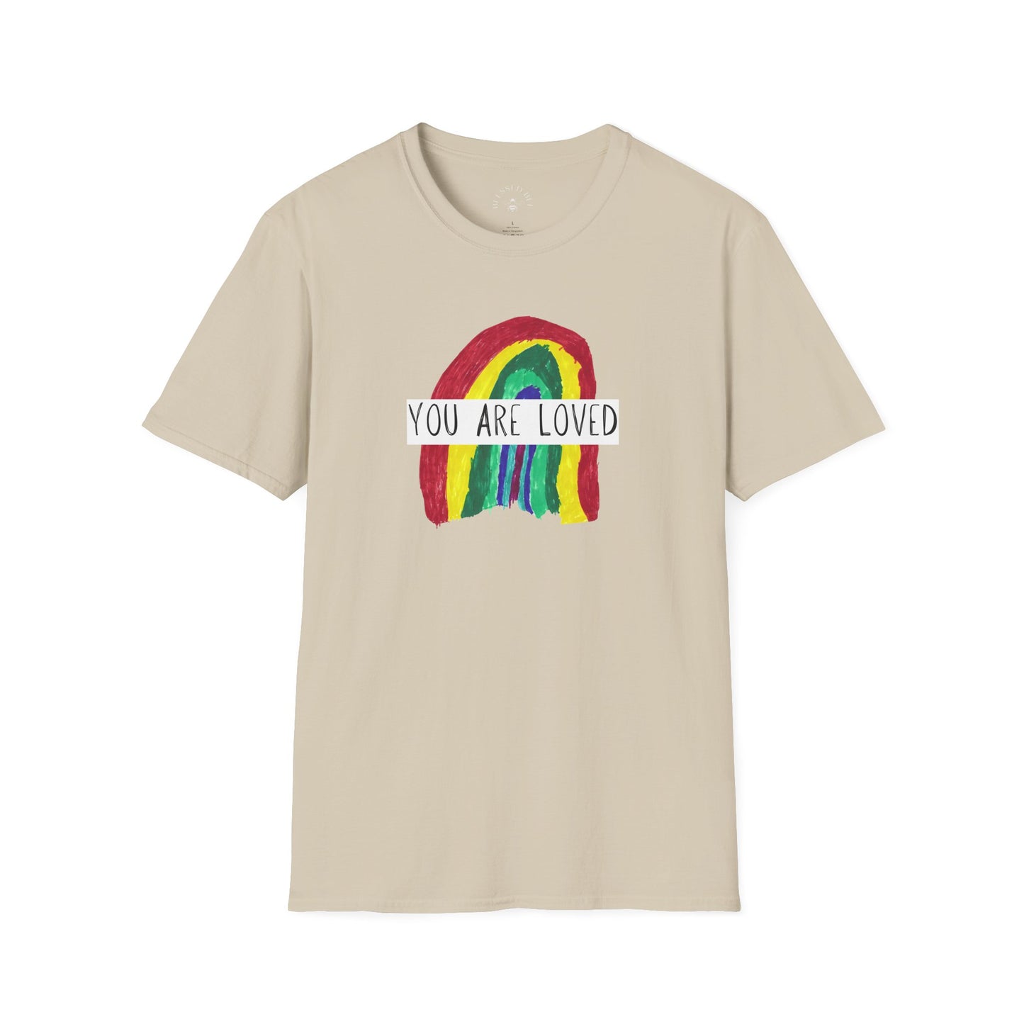 Designed by Henry - You Are Loved Rainbow T-Shirt - Adult