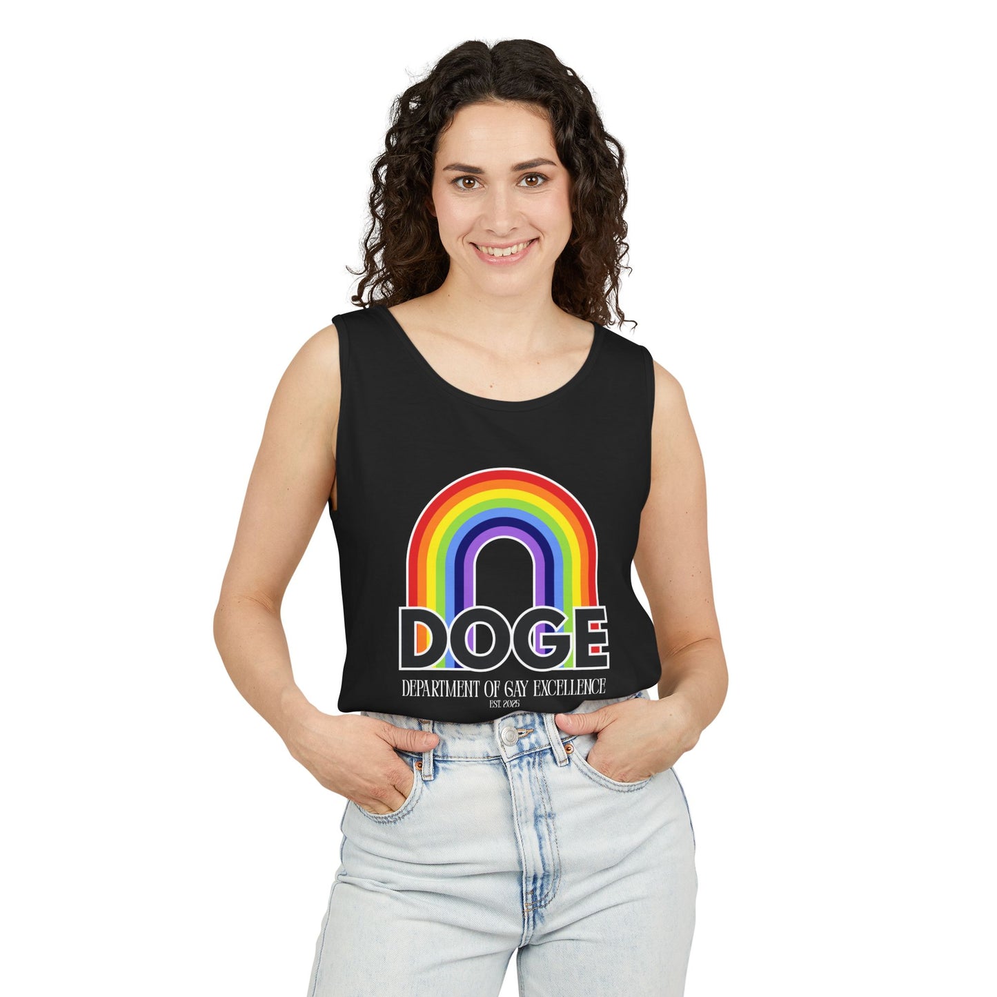 Dept. of Gay Excellence Unisex Garment-Dyed Tank Top
