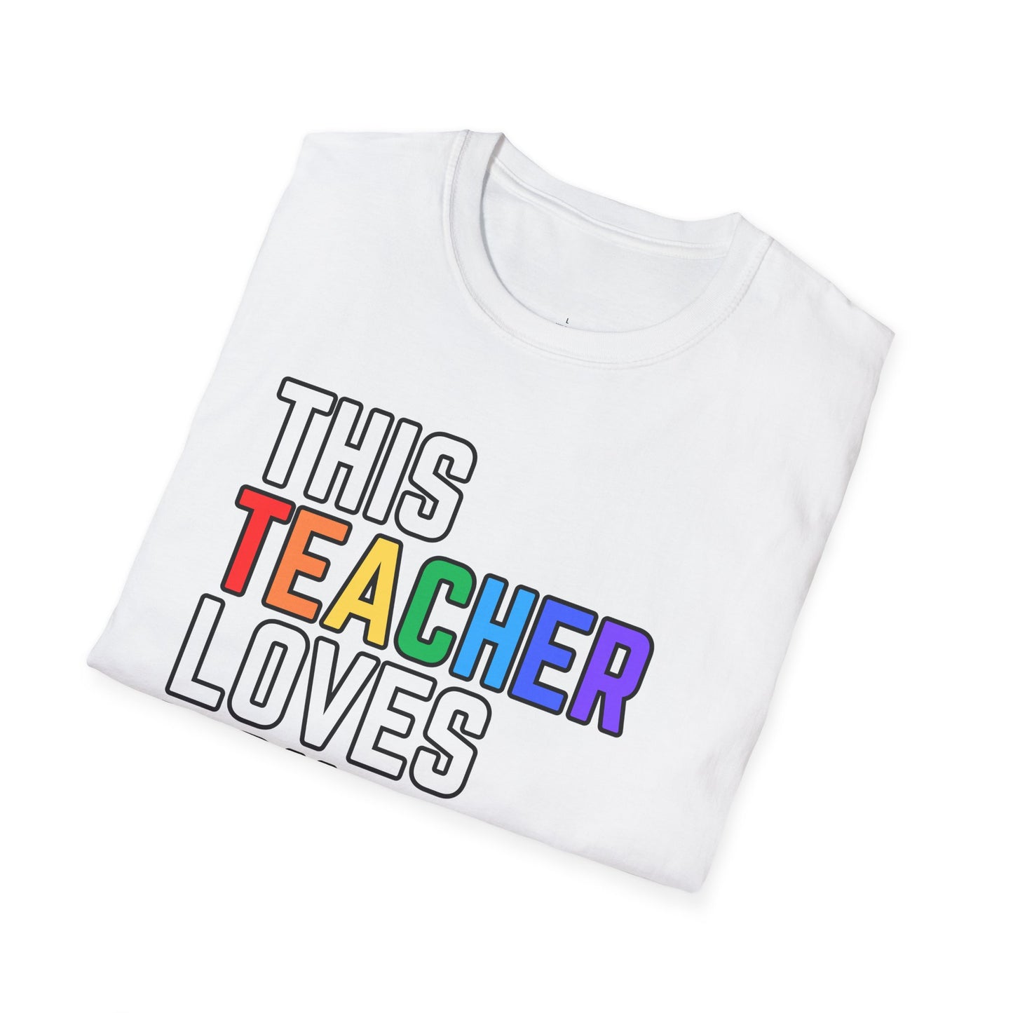 This Teacher Loves You Rainbow Pride Shirt