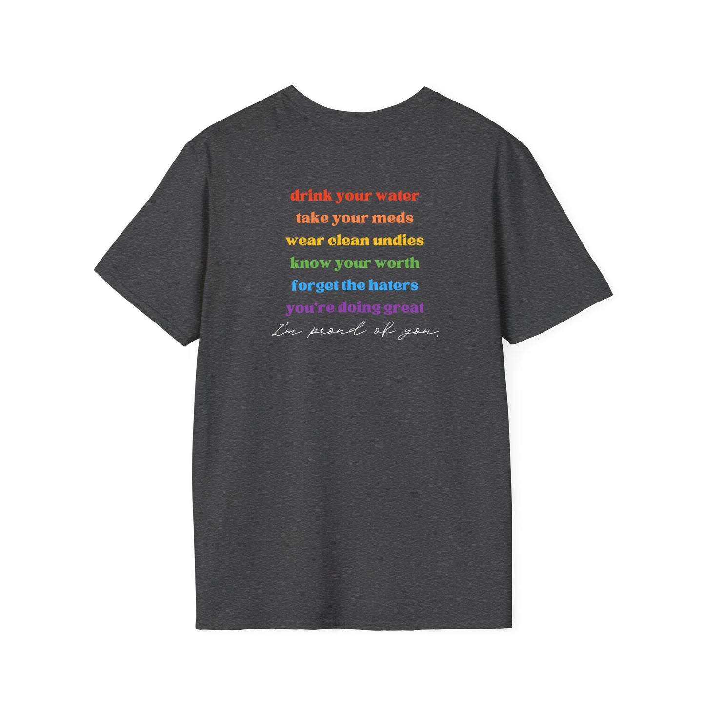 Hi Gay, I'm Mom - T-Shirt - Adult (Front & Back)