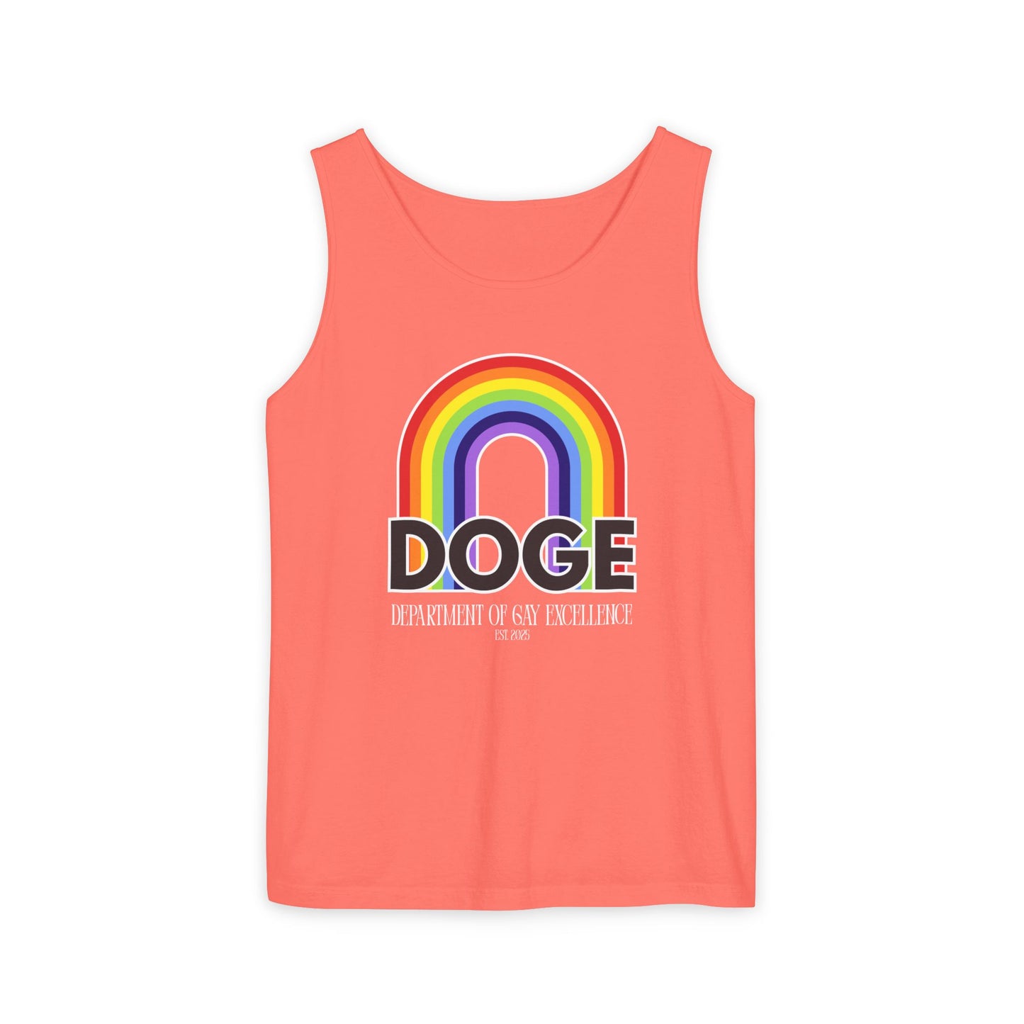 Dept. of Gay Excellence Unisex Garment-Dyed Tank Top