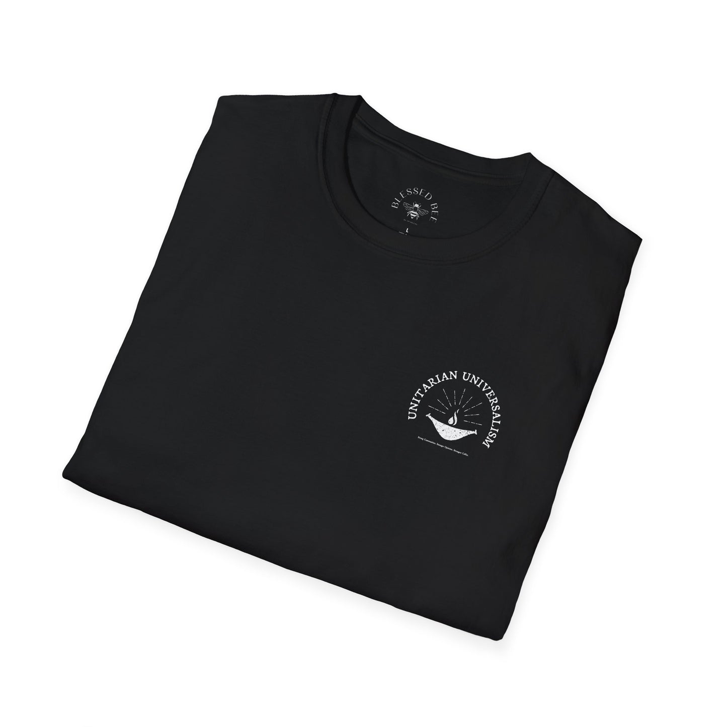 "Strong Communities. Stronger Opinions. Strongest Coffee." UUHS T-Shirt (Front & Back)