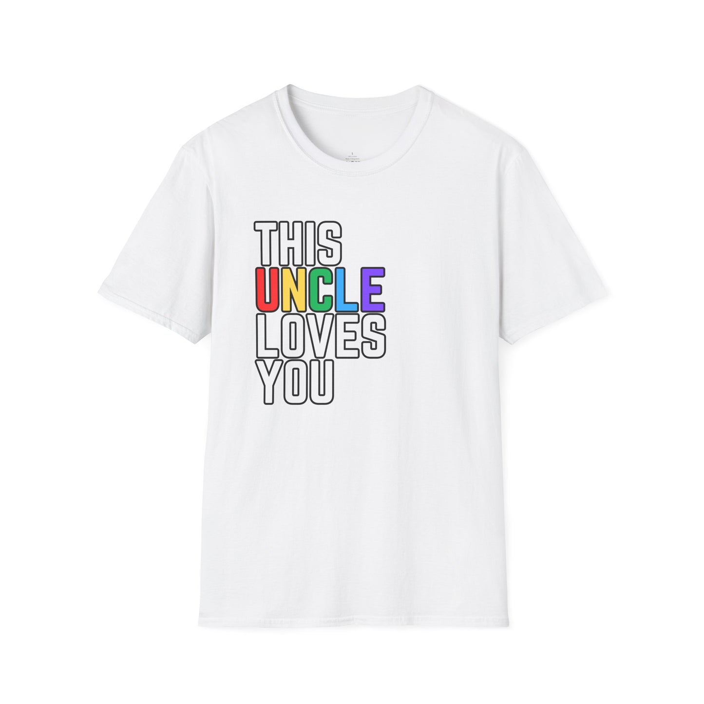 This Uncle Loves You Rainbow Pride Shirt