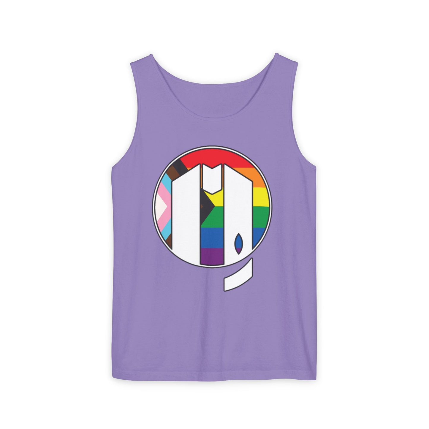 UUMA Rainbow Logo Unisex Garment-Dyed Tank Top