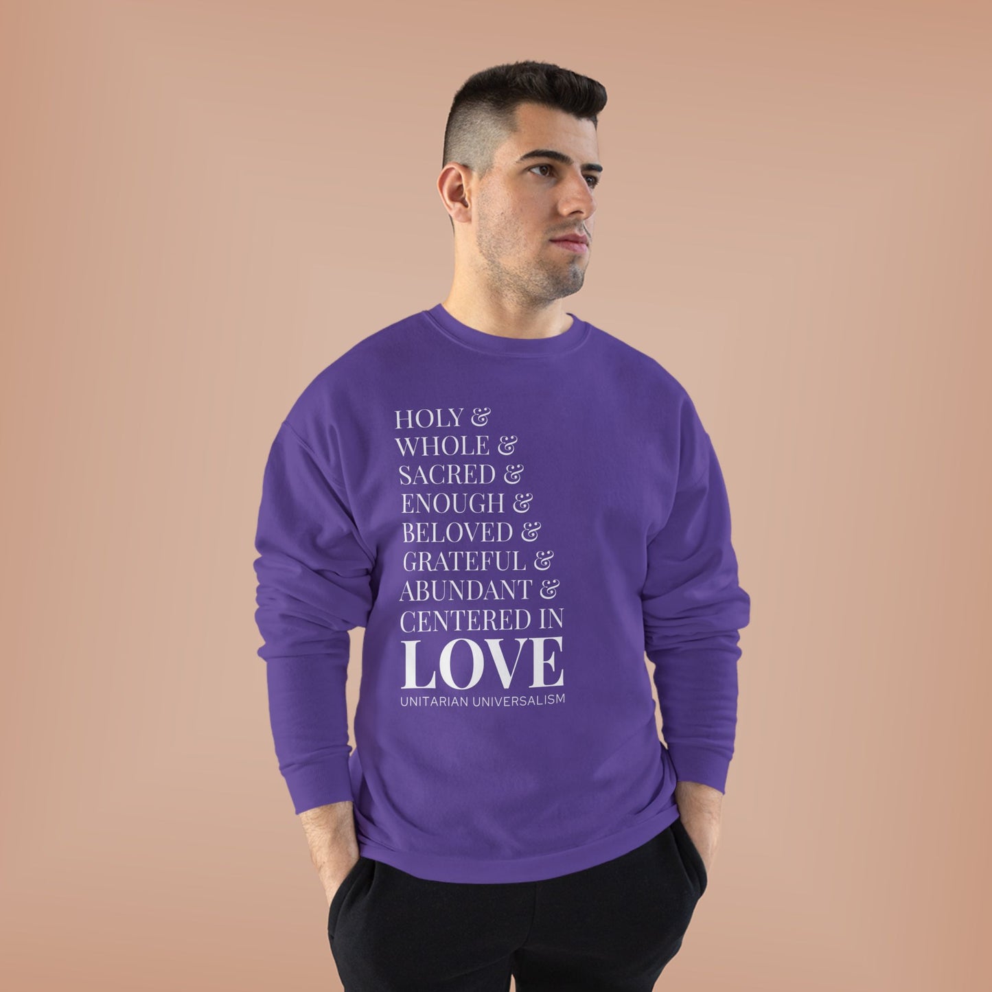 Centered in Love Unisex EcoSmart® Crewneck Sweatshirt