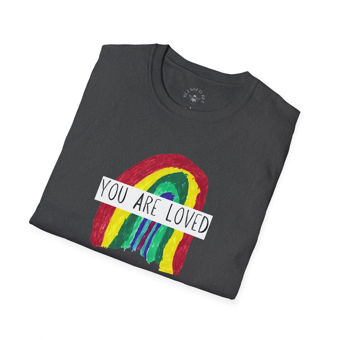 Designed by Henry - You Are Loved Rainbow T-Shirt - Adult