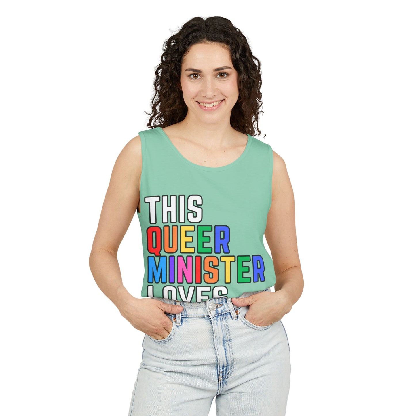 This Queer Minister Loves You Tank Top