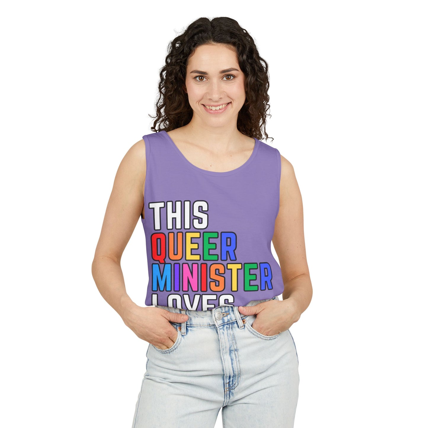 This Queer Minister Loves You Tank Top