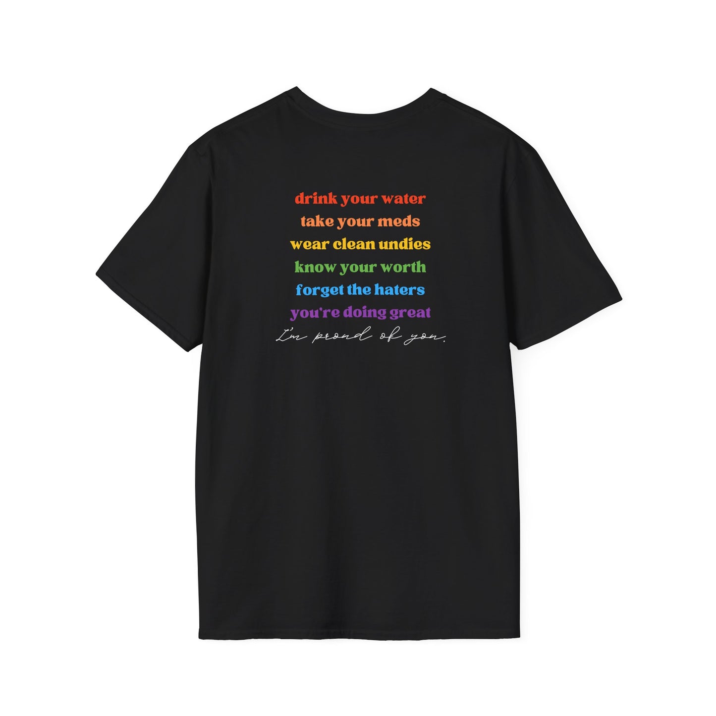 Hi Gay, I'm Mom - T-Shirt - Adult (Front & Back)
