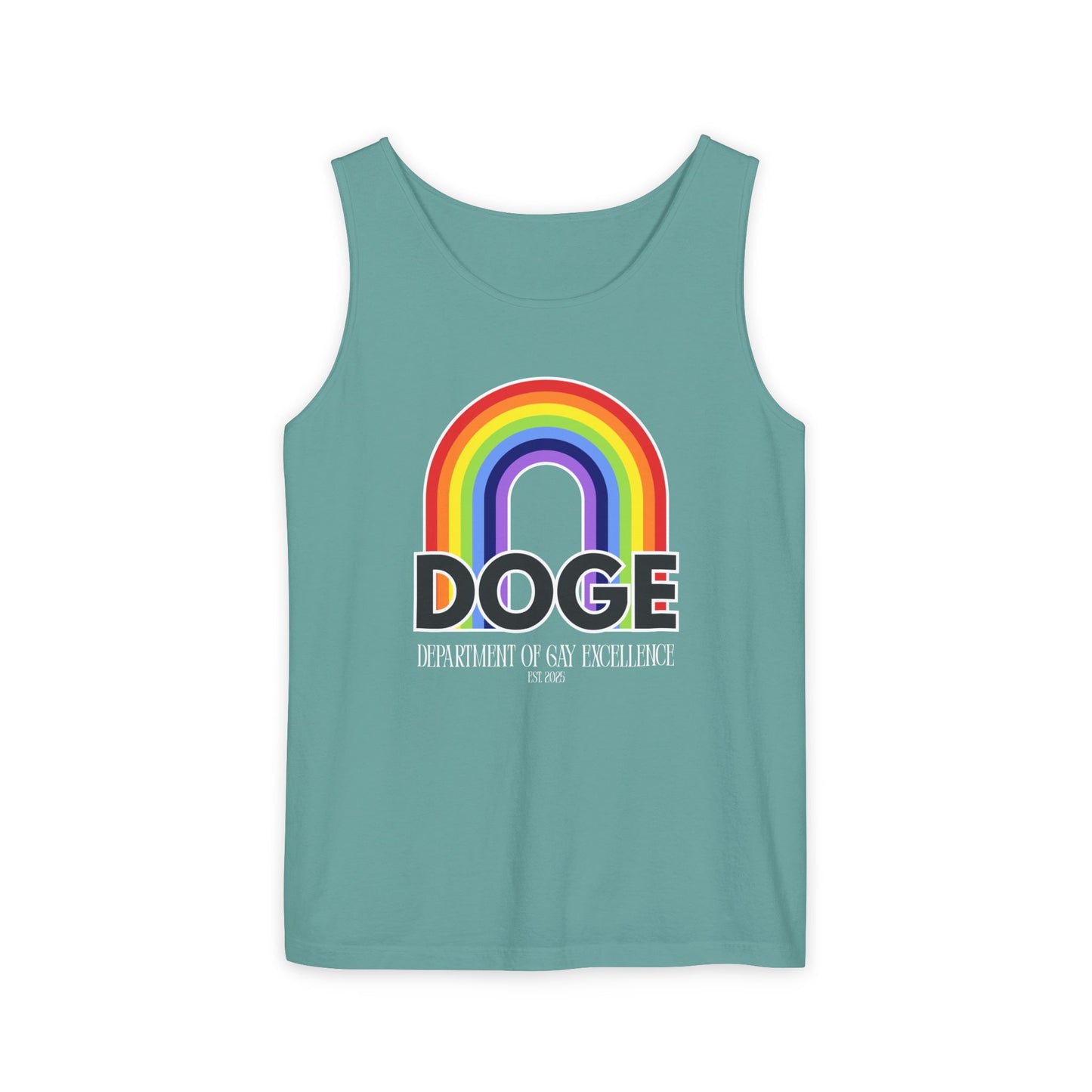 Dept. of Gay Excellence Unisex Garment-Dyed Tank Top
