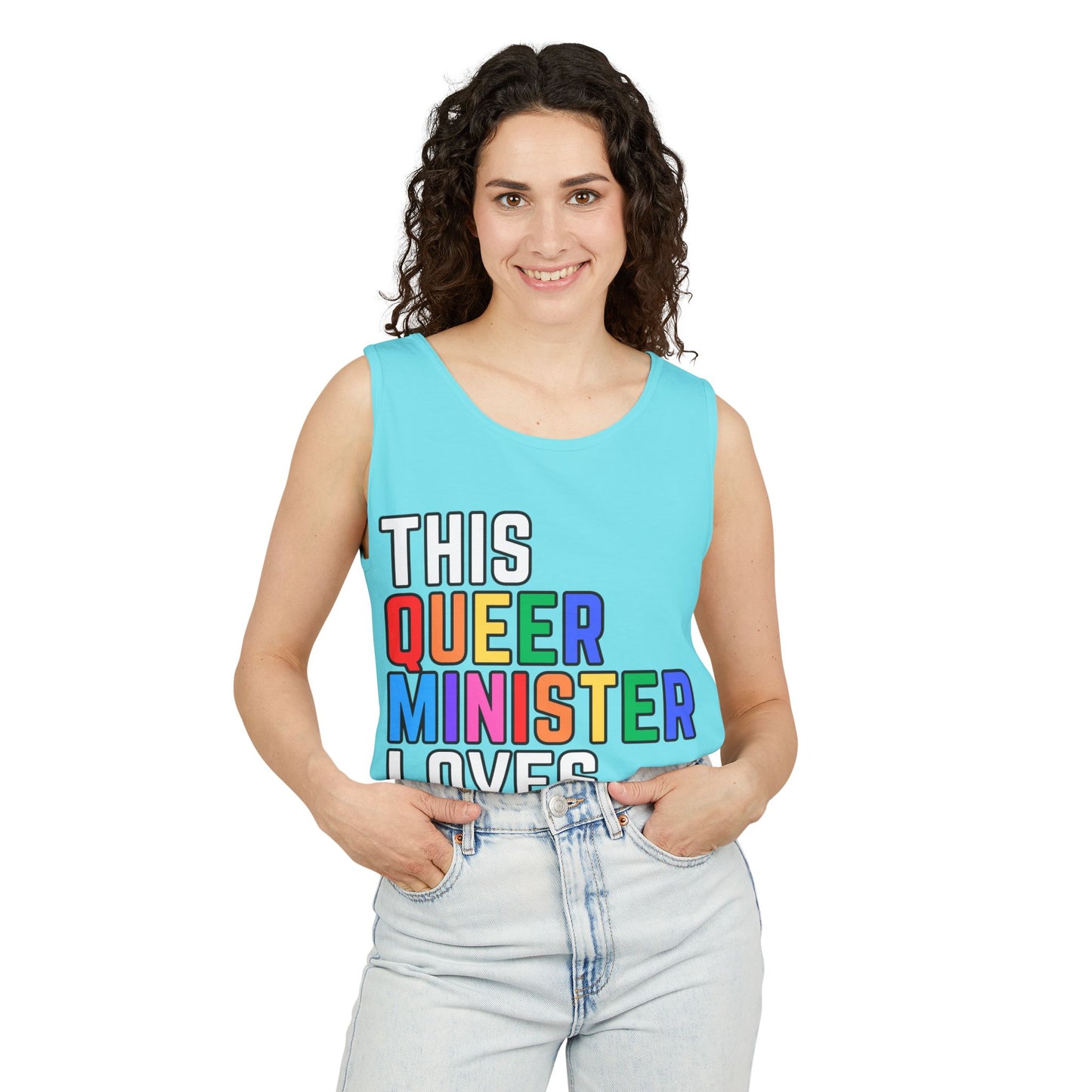 This Queer Minister Loves You Tank Top