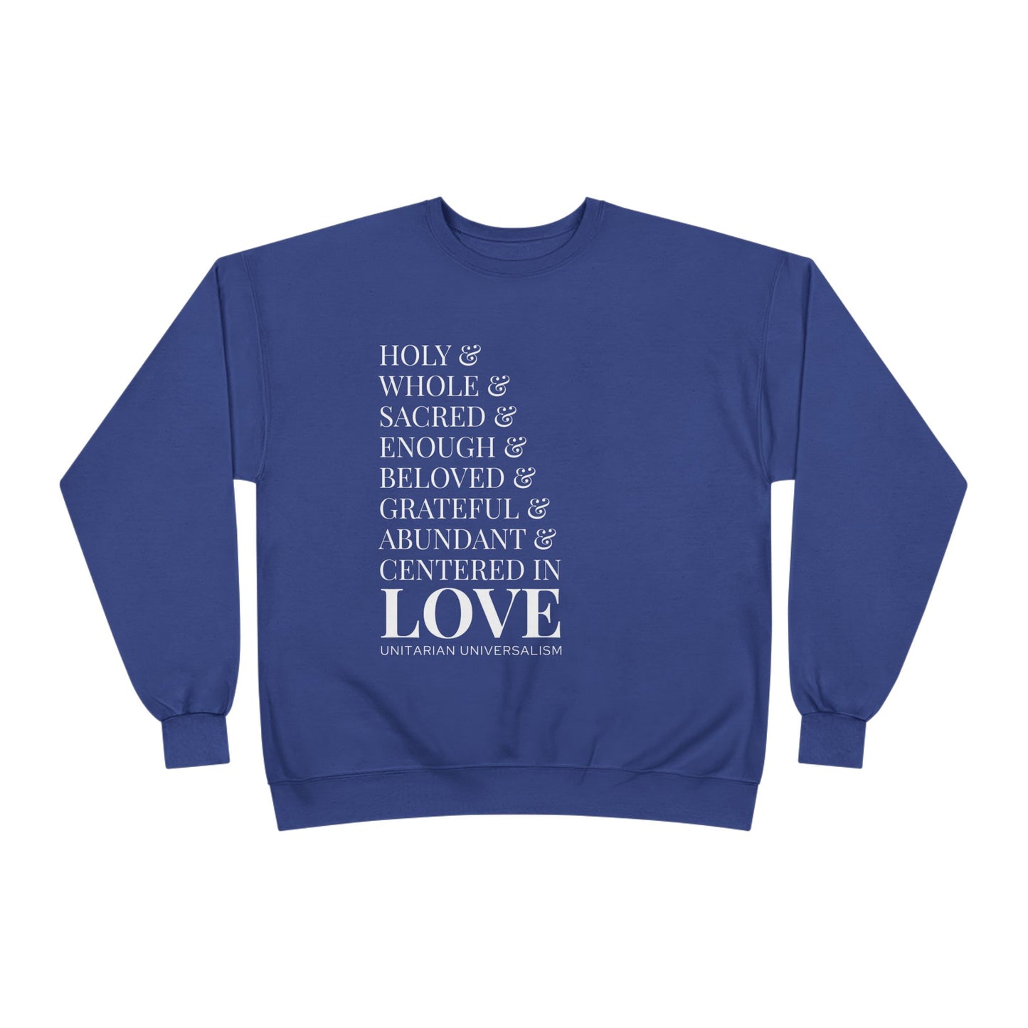 Centered in Love Unisex EcoSmart® Crewneck Sweatshirt