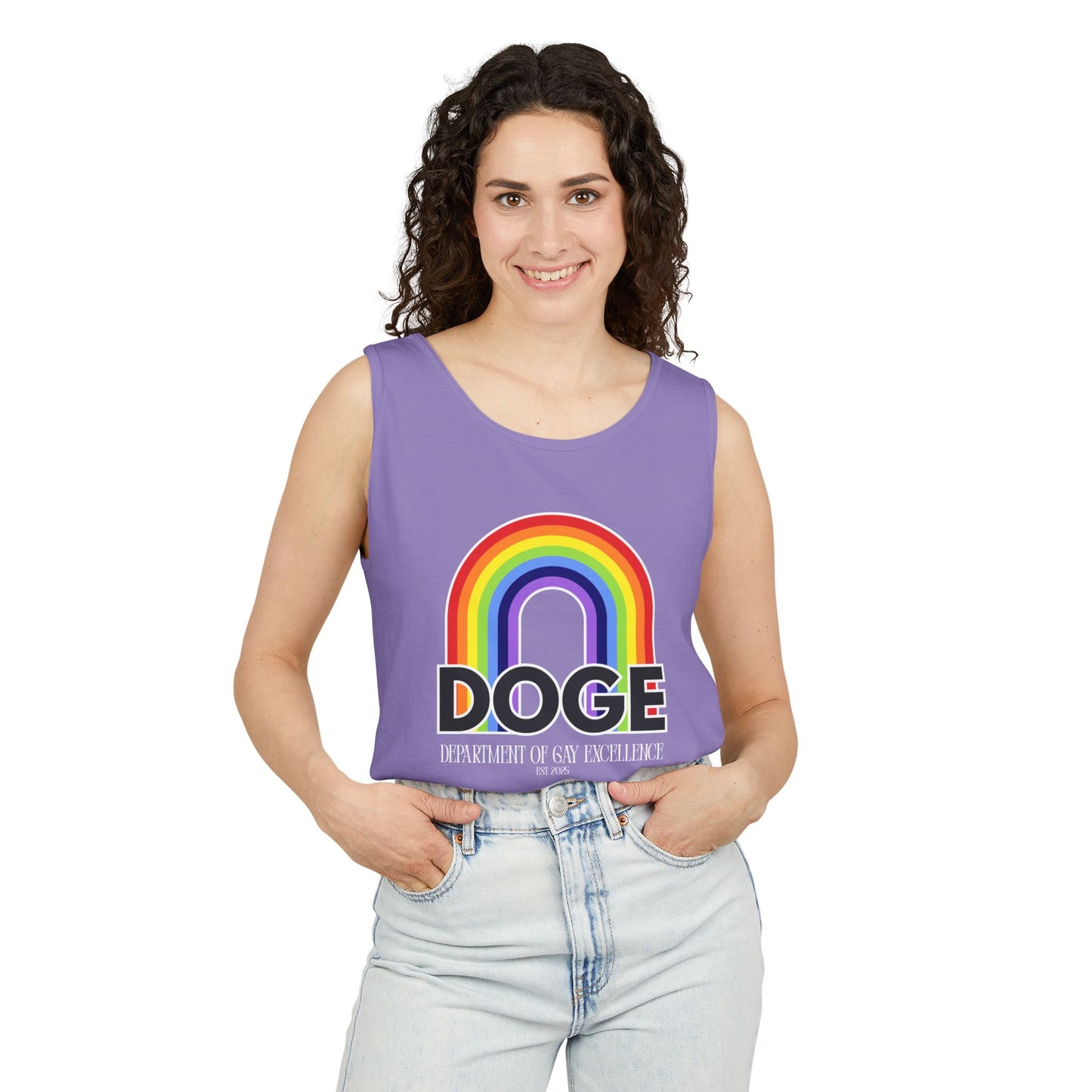 Dept. of Gay Excellence Unisex Garment-Dyed Tank Top