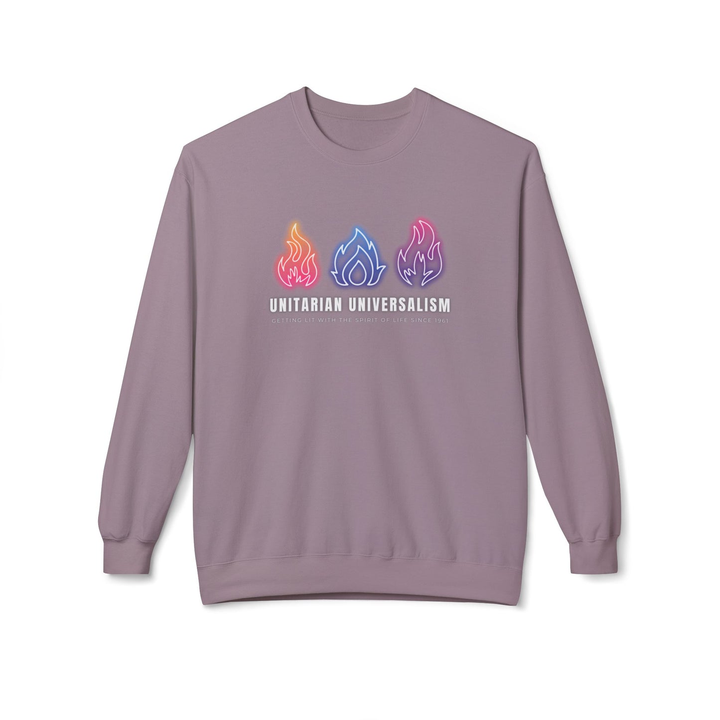 Unitarian Universalism - Getting Lit With the Spirit of Life Sweatshirt