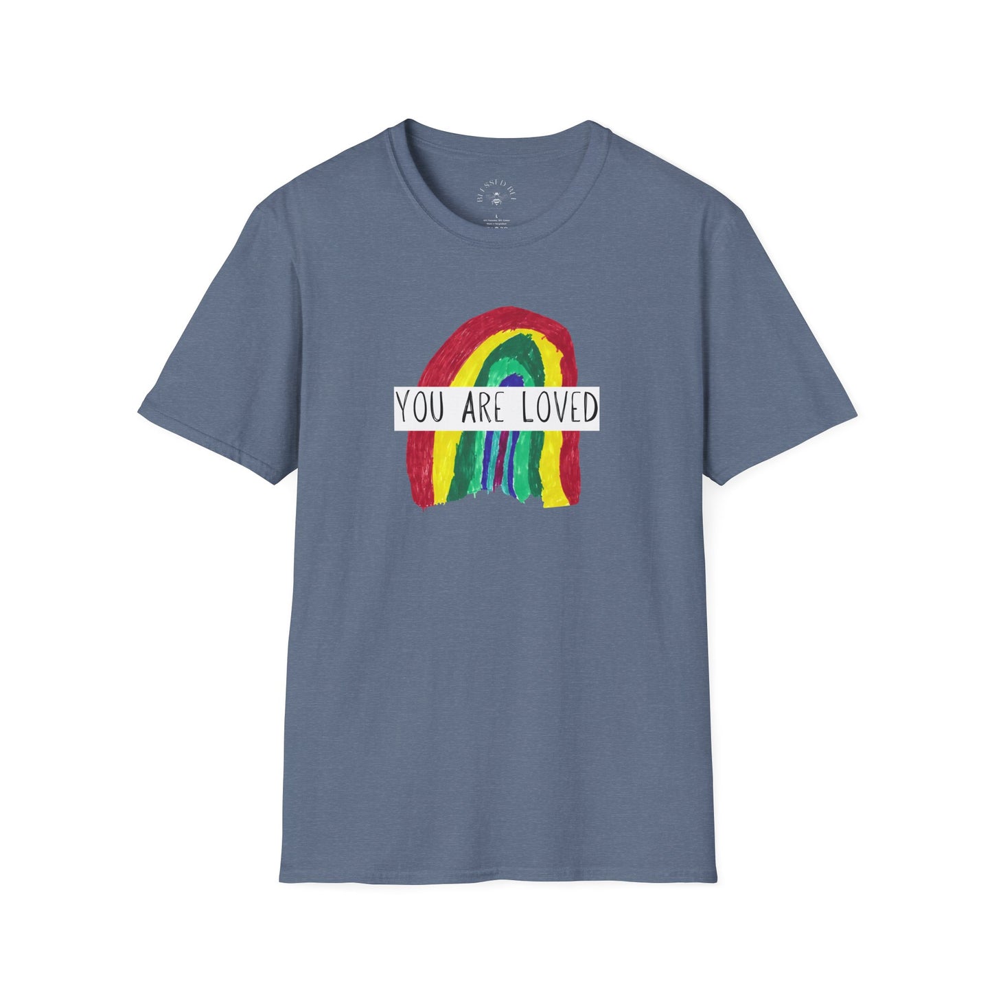 Designed by Henry - You Are Loved Rainbow T-Shirt - Adult