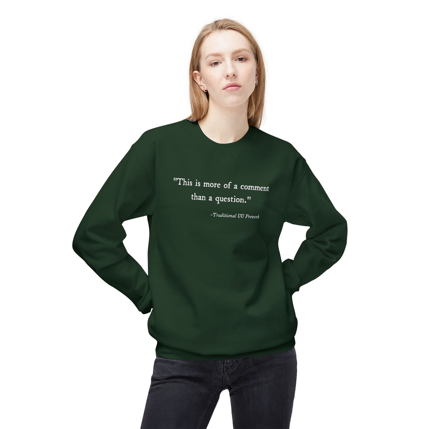 Traditional UU Proverb Sweatshirt - Adult