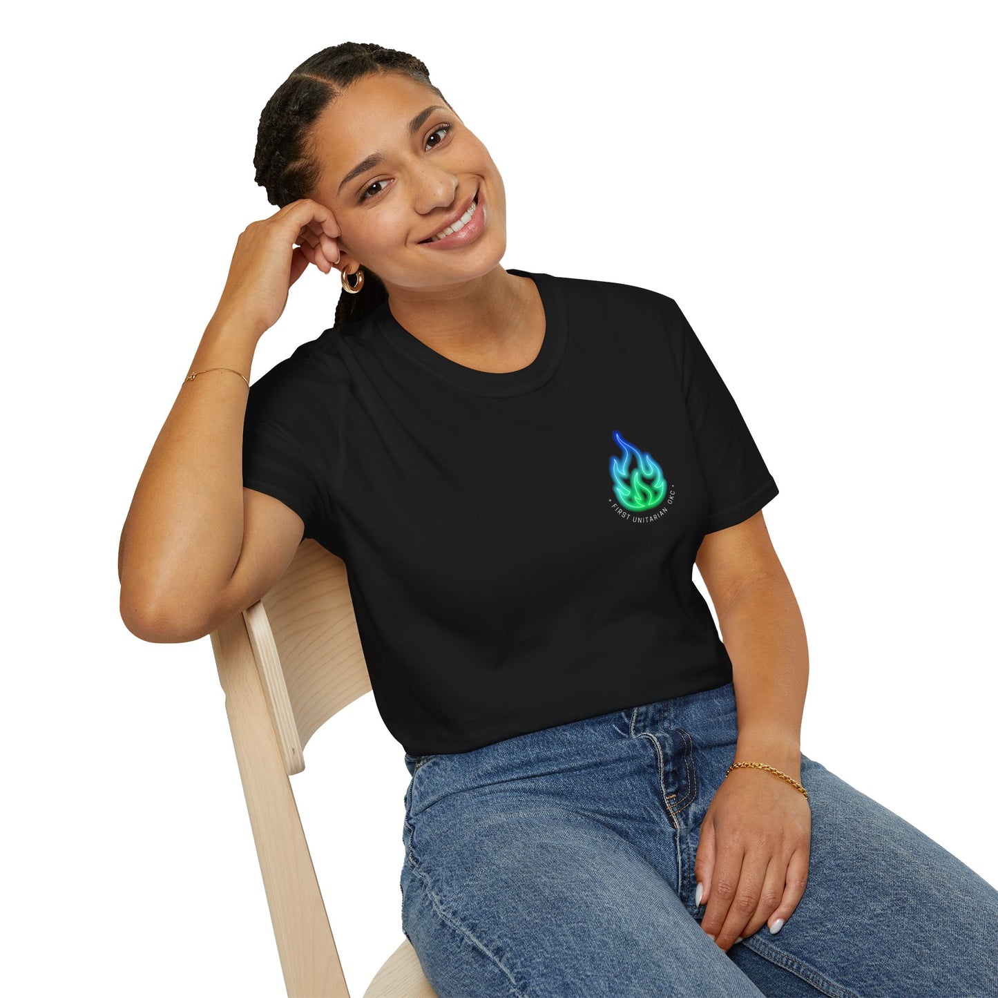 First Unitarian OKC 1UOKC - "My Faith is Love" T-Shirt (Front & Back)