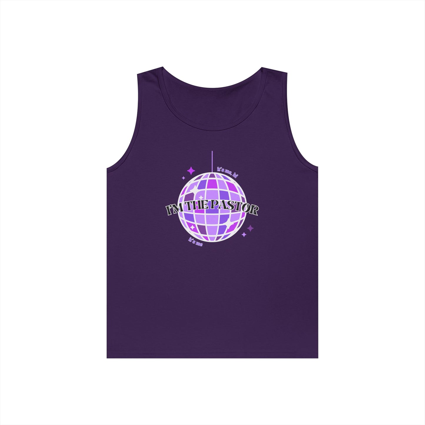 It's Me, Hi, I'm the Pastor, It's Me Tank - Unisex Heavy Cotton Tank Top