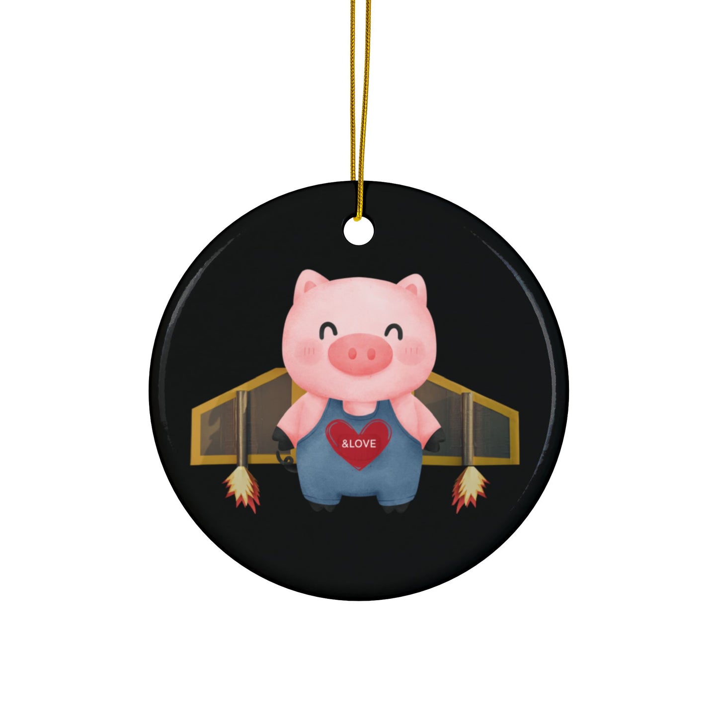 UU JETPIG Ornament by Blessed Bee