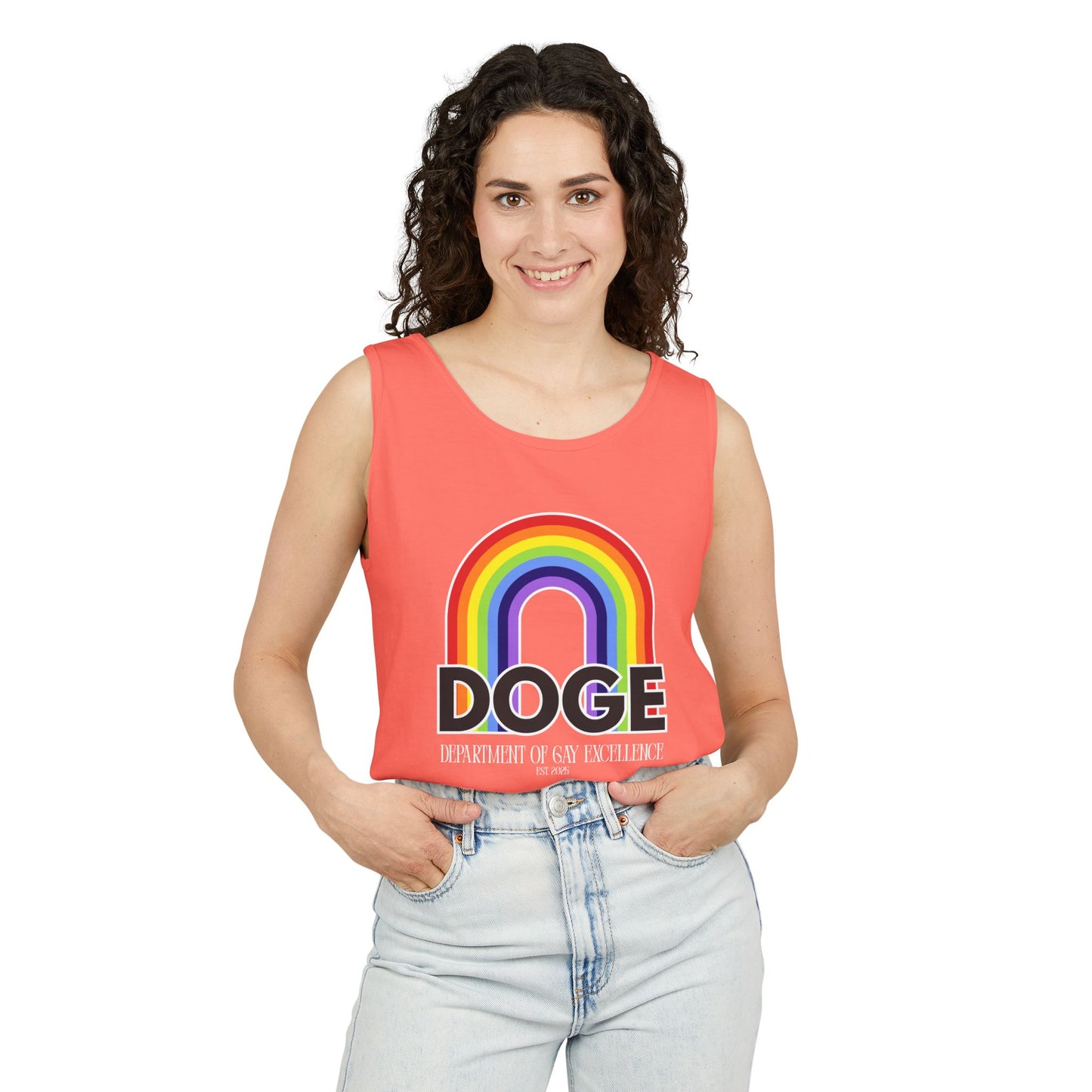 Dept. of Gay Excellence Unisex Garment-Dyed Tank Top