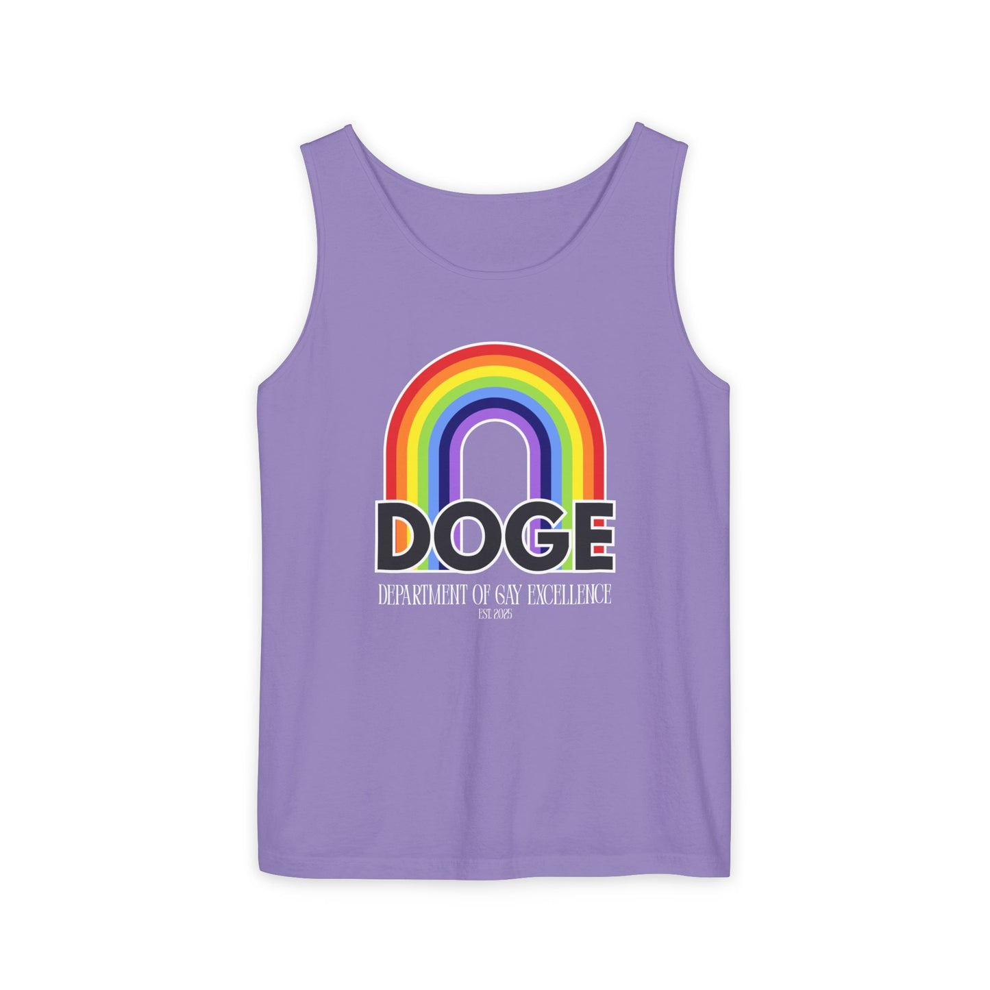Dept. of Gay Excellence Unisex Garment-Dyed Tank Top