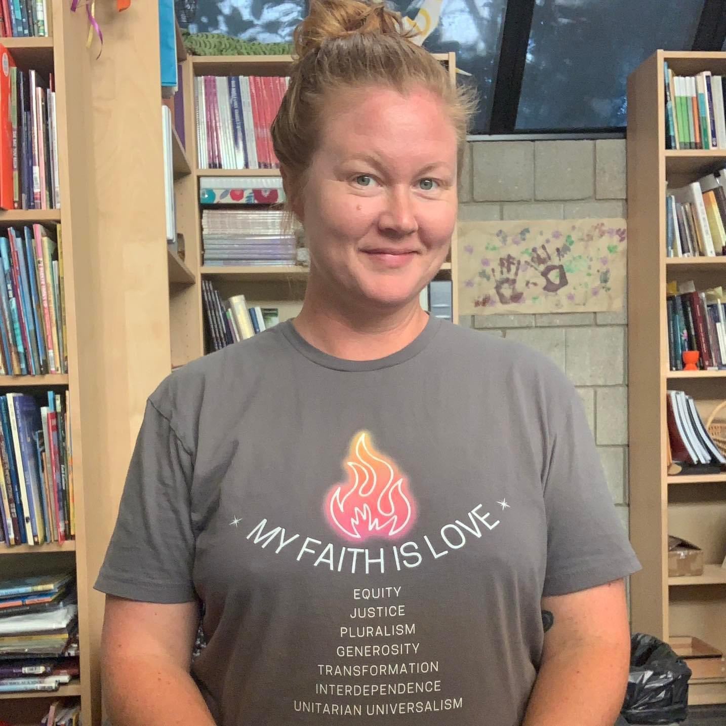 My Faith Is Love UU Chalice T-Shirt - Adult (Front Only)