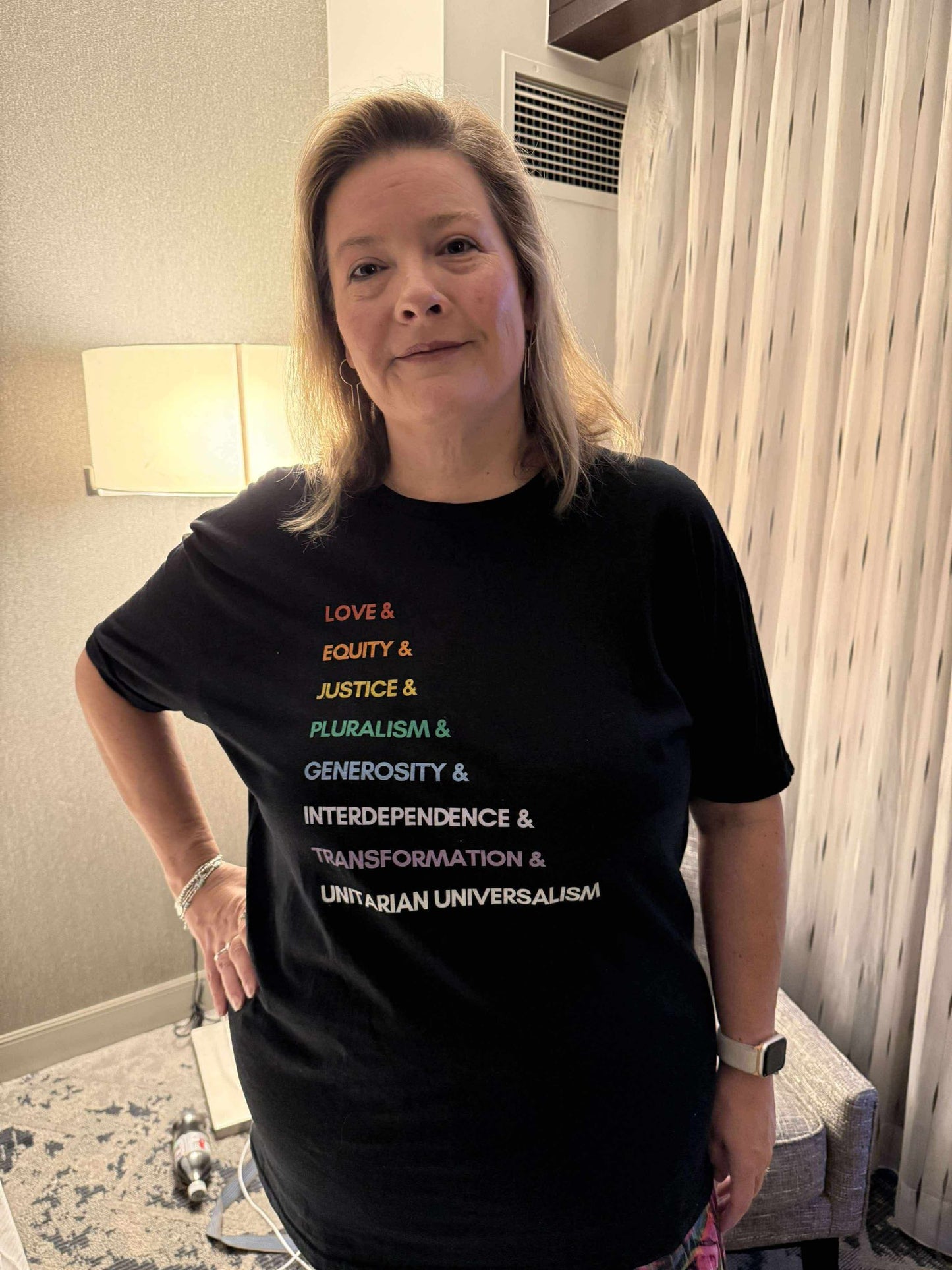 RAINBOW LOVE & UU Values T-Shirt - Adult
