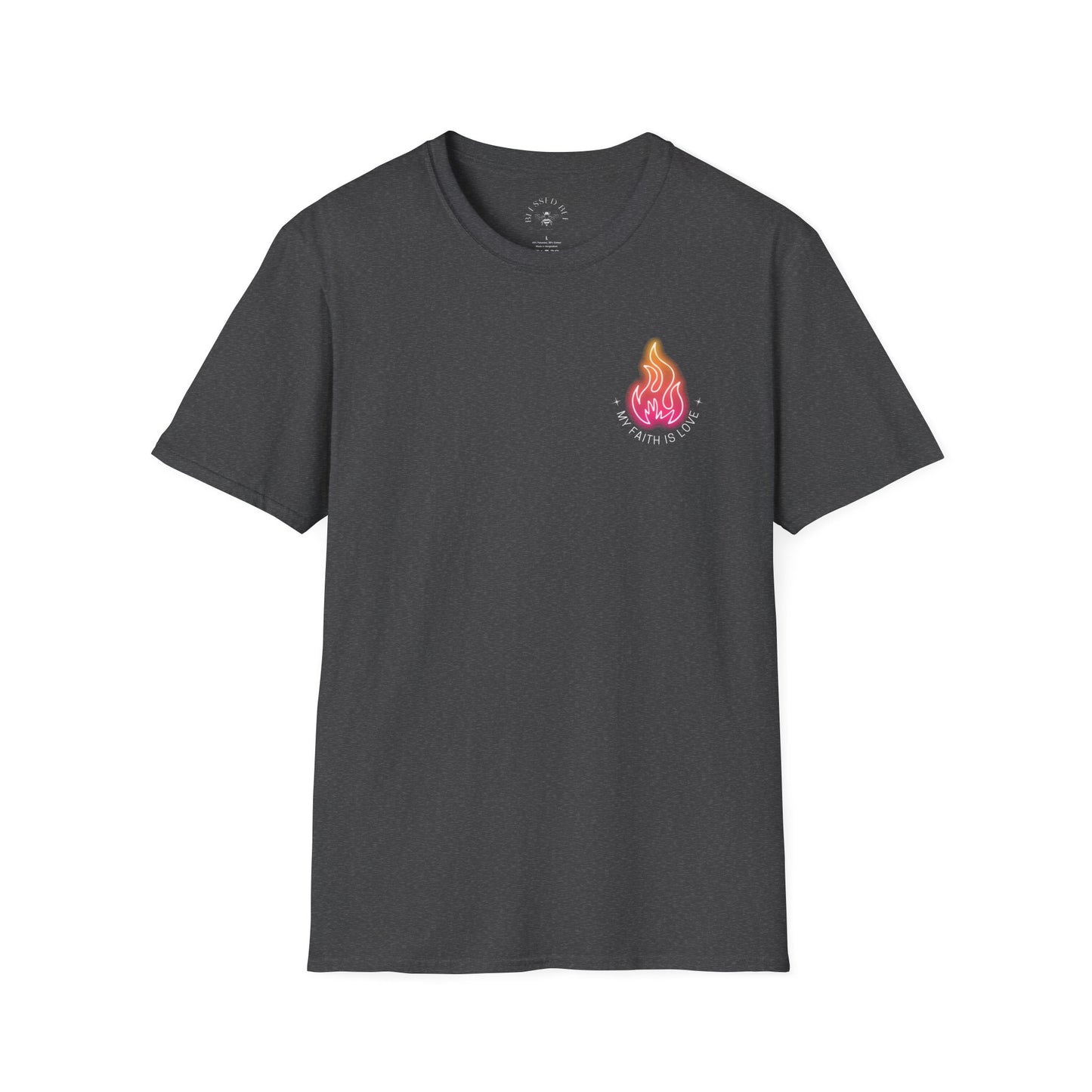 My Faith Is Love UU Chalice T-Shirt - Adult (Front and Back)