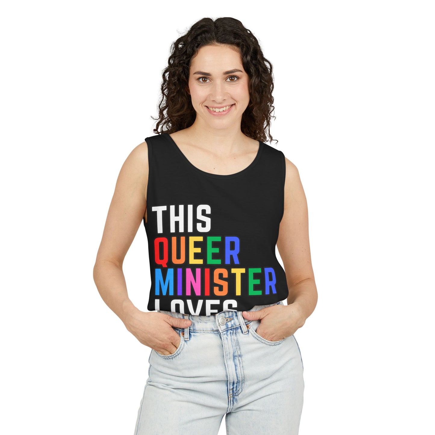 This Queer Minister Loves You Tank Top