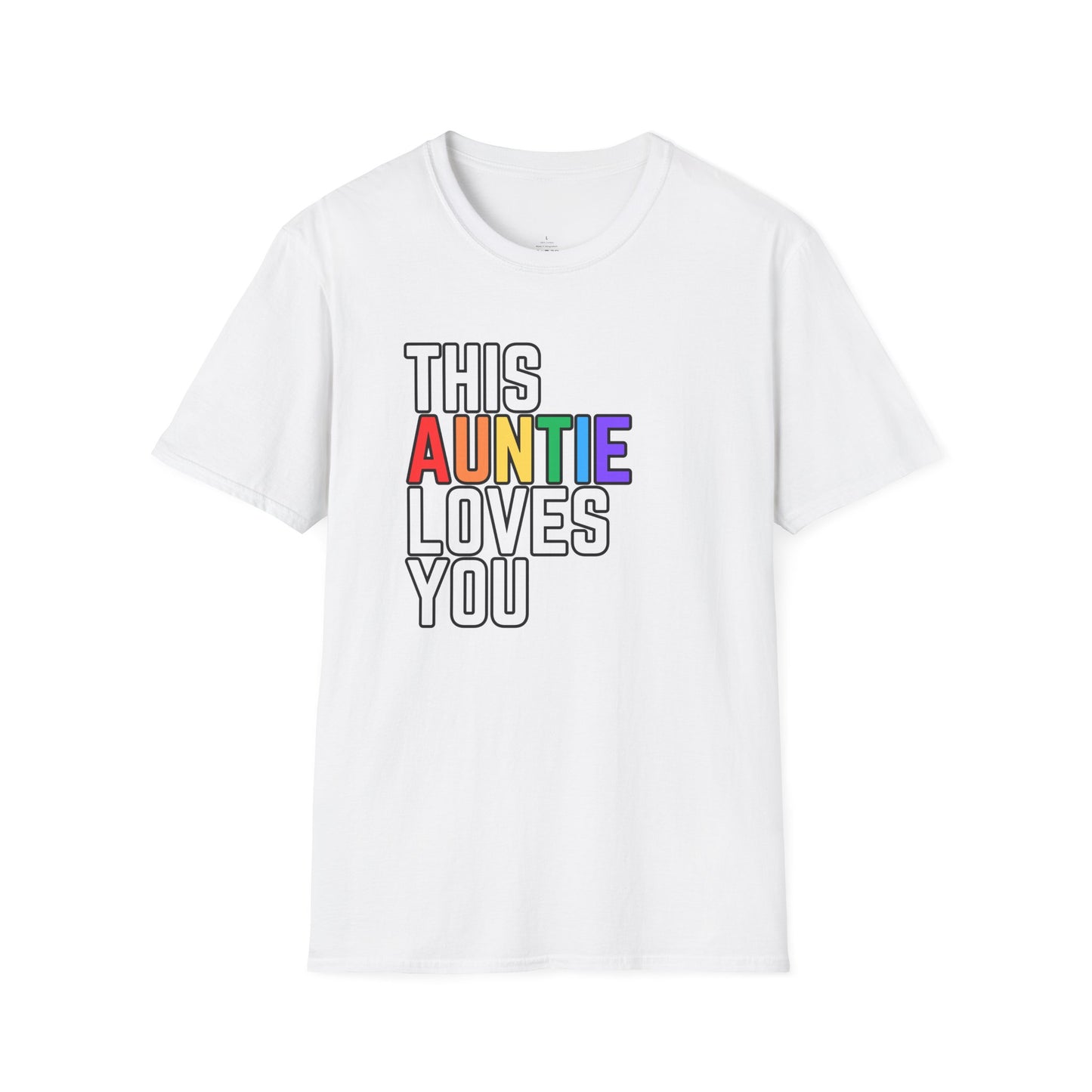 This Auntie Loves You Rainbow Pride Shirt
