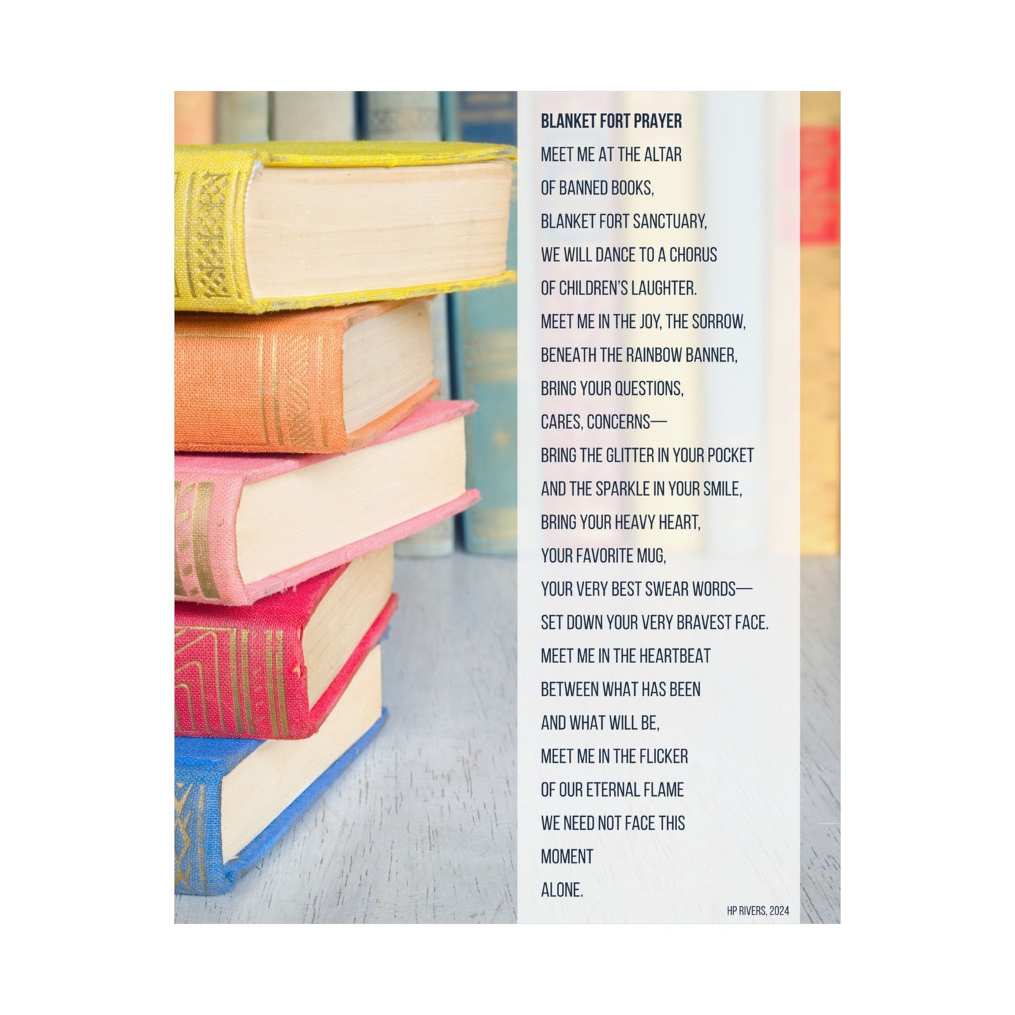 Blanket Fort Prayer by HP Rivers - Poster Print 16x20