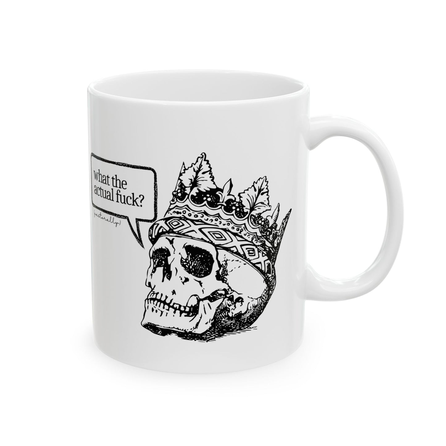 What the Actual F (Pastorally) Reversable Mug for Virtual Meetings (Sweary)