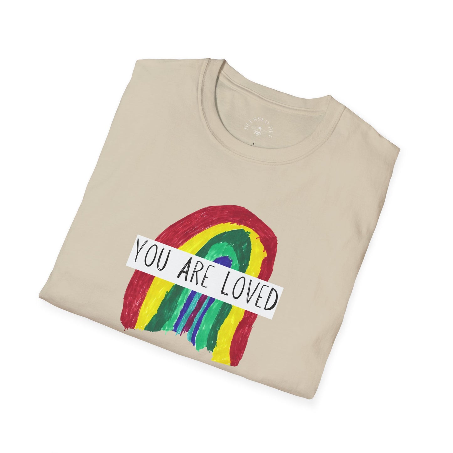 Designed by Henry - You Are Loved Rainbow T-Shirt - Adult
