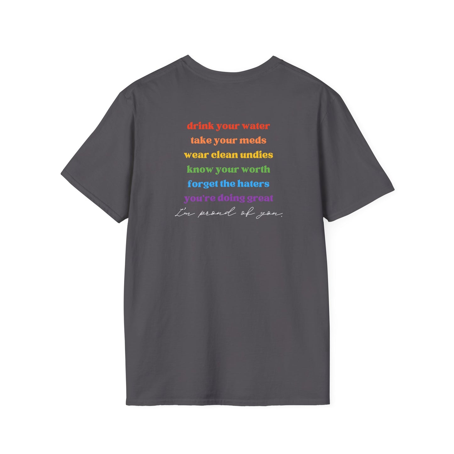 Hi Gay, I'm Mom - T-Shirt - Adult (Front & Back)