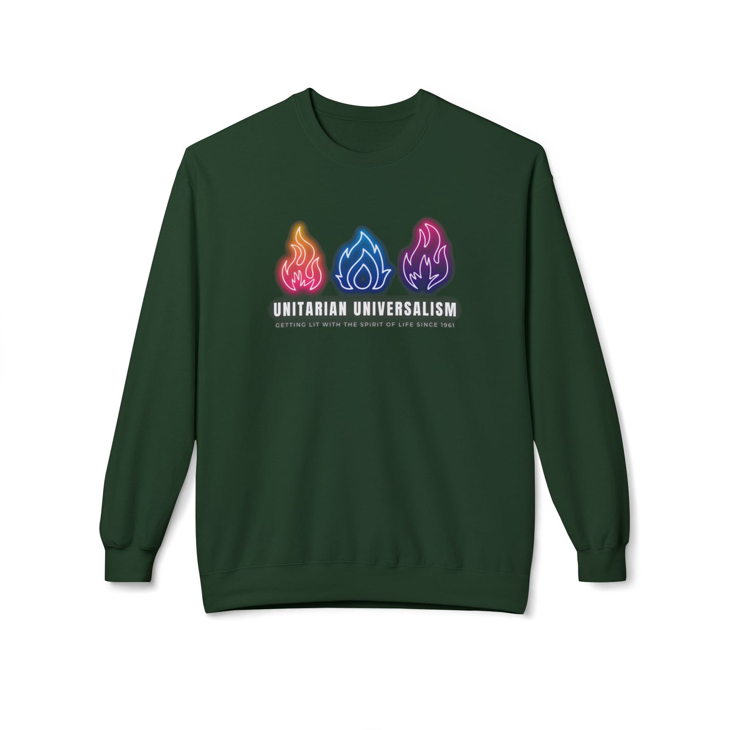 Unitarian Universalism - Getting Lit With the Spirit of Life Sweatshirt