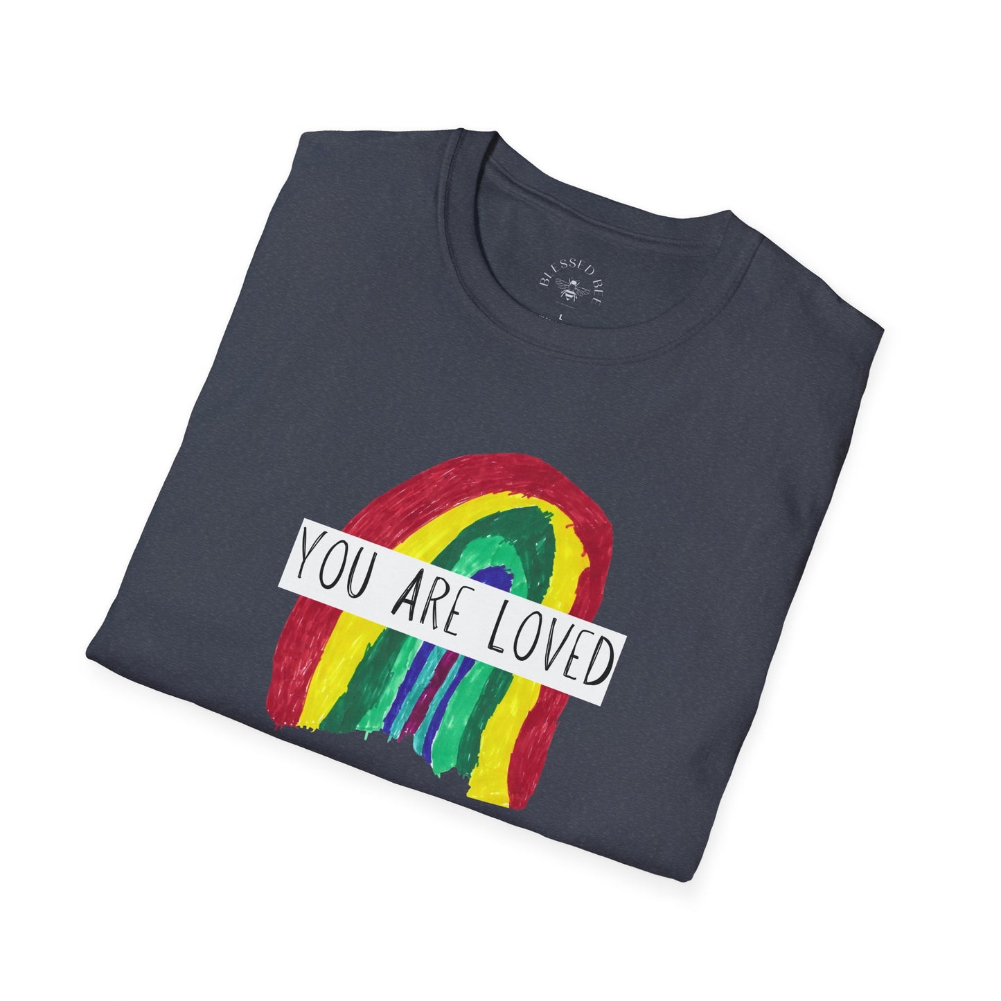 Designed by Henry - You Are Loved Rainbow T-Shirt - Adult