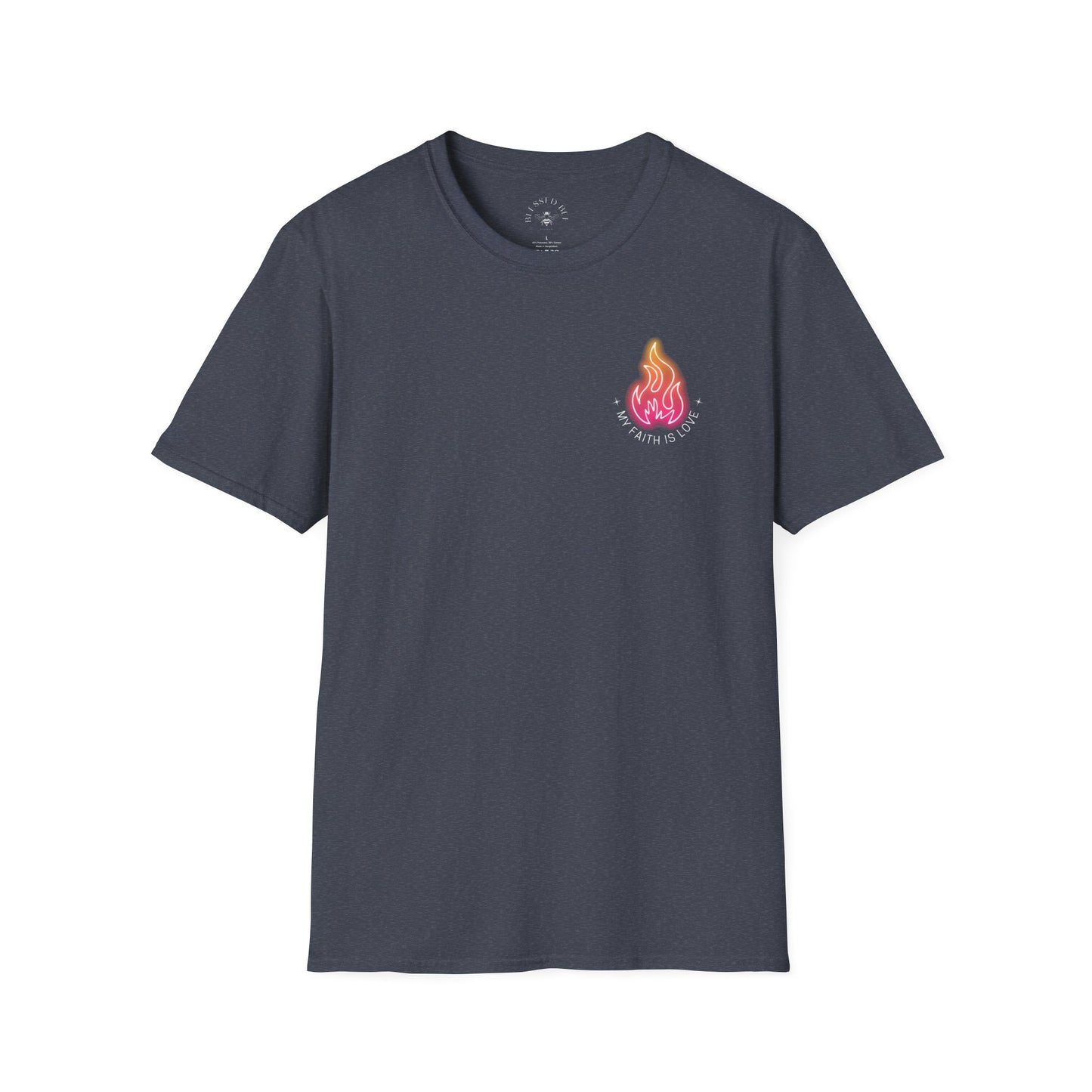 My Faith Is Love UU Chalice T-Shirt - Adult (Front and Back)