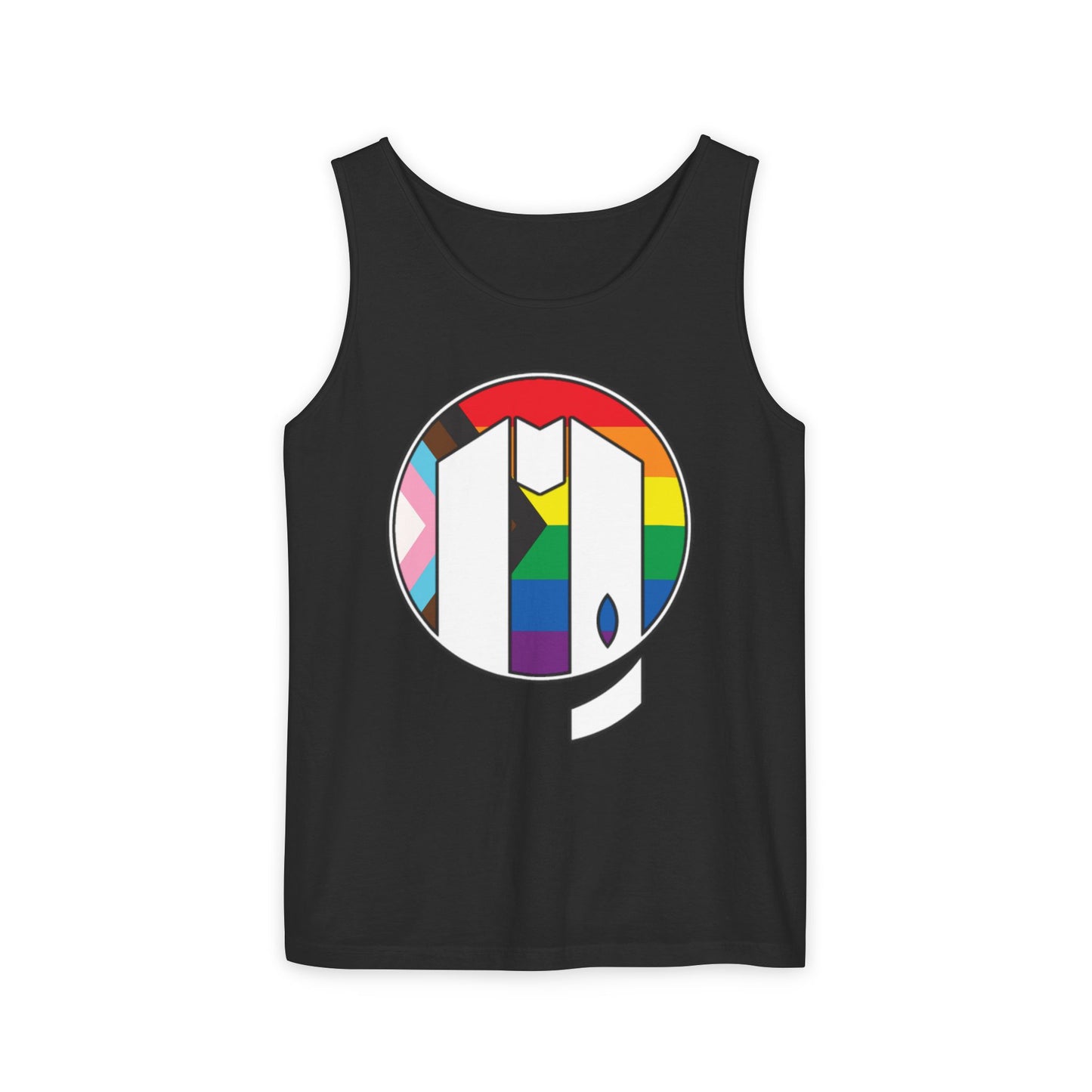 UUMA Rainbow Logo Unisex Garment-Dyed Tank Top