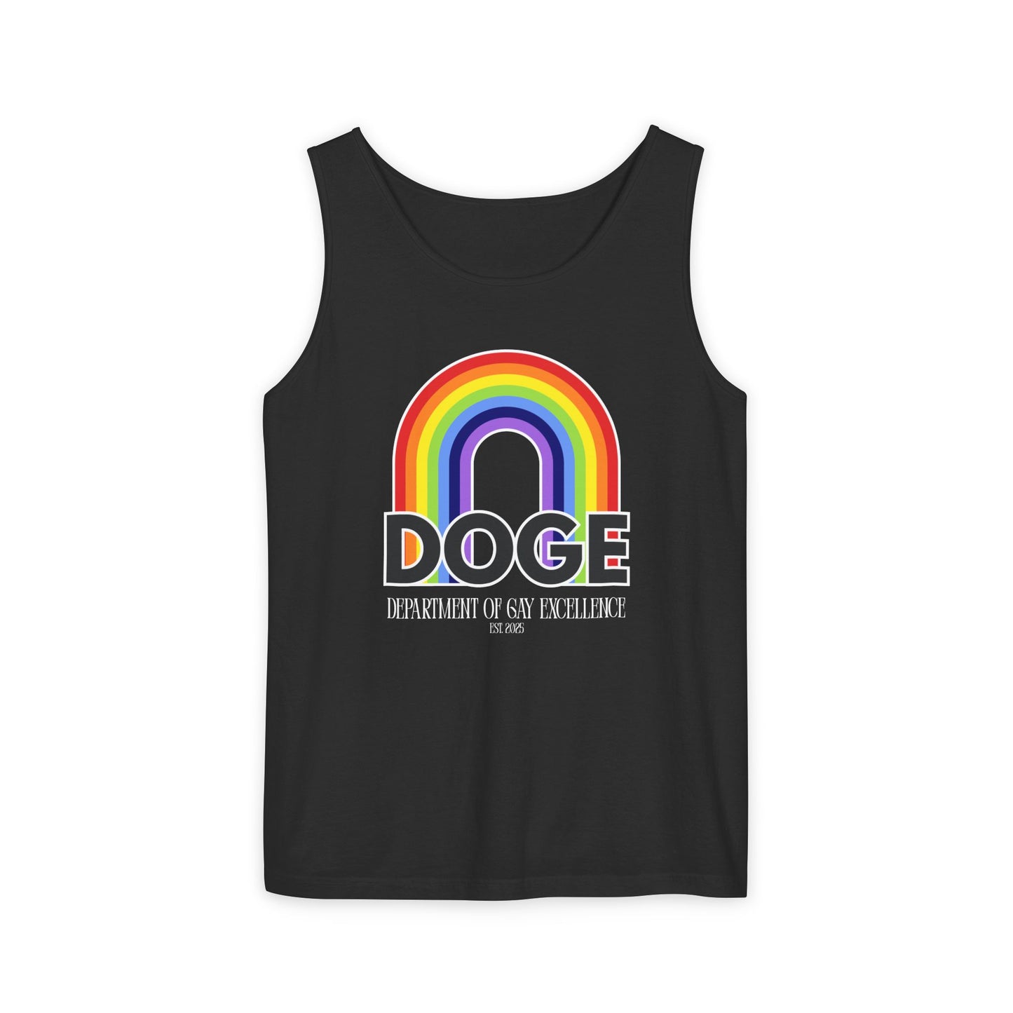 Dept. of Gay Excellence Unisex Garment-Dyed Tank Top