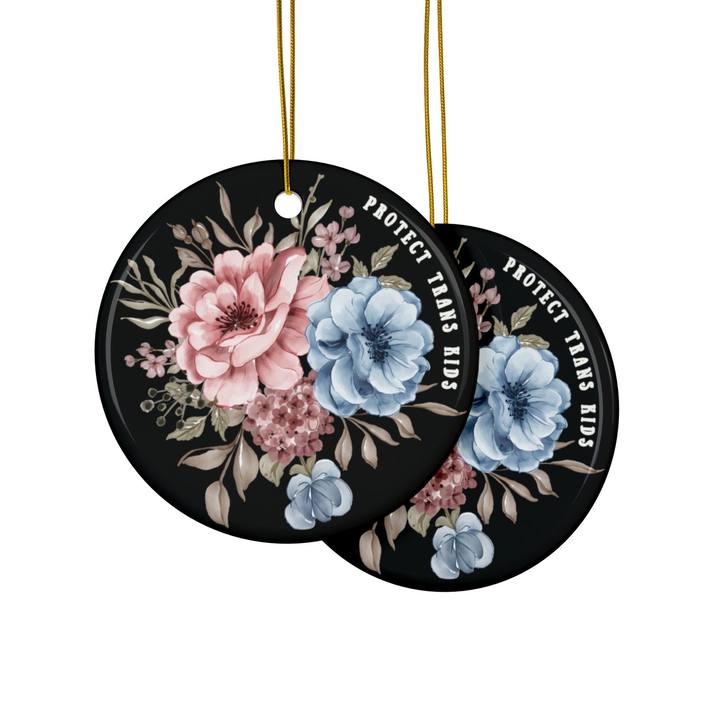 Protect Trans Kids Ornament by Blessed Bee